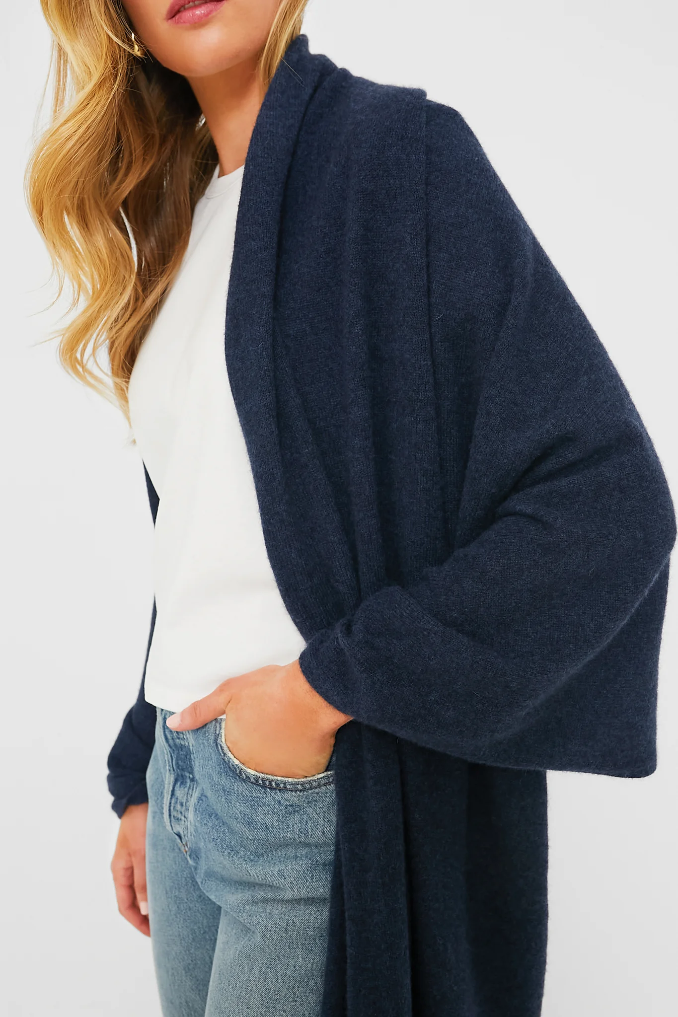 Midnight Cashmere Blanket Scarf - Image 4