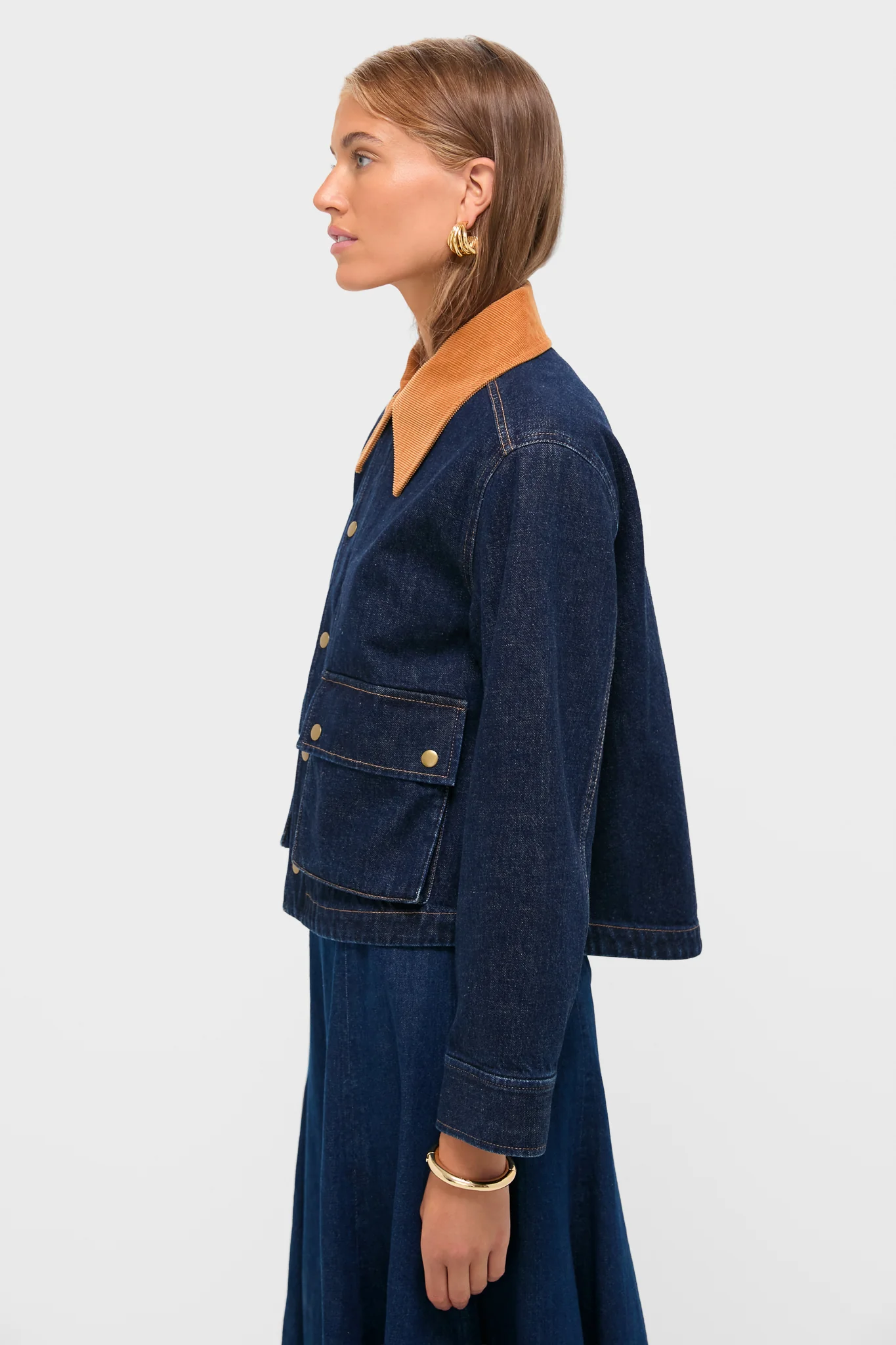 Midnight Rinse Denim Swingy Jacket - Image 3