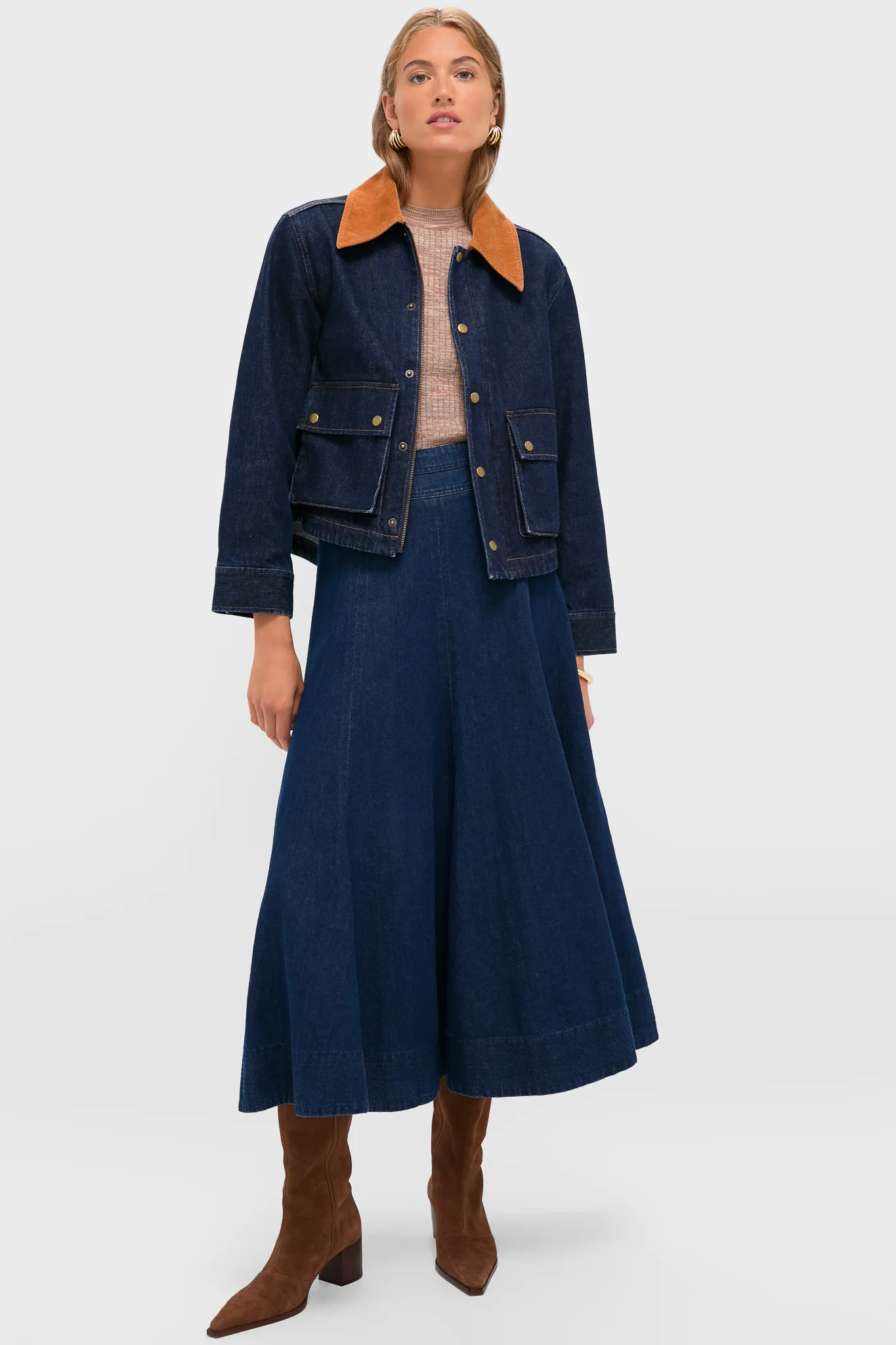 Midnight Rinse Denim Swingy Jacket - Image 6