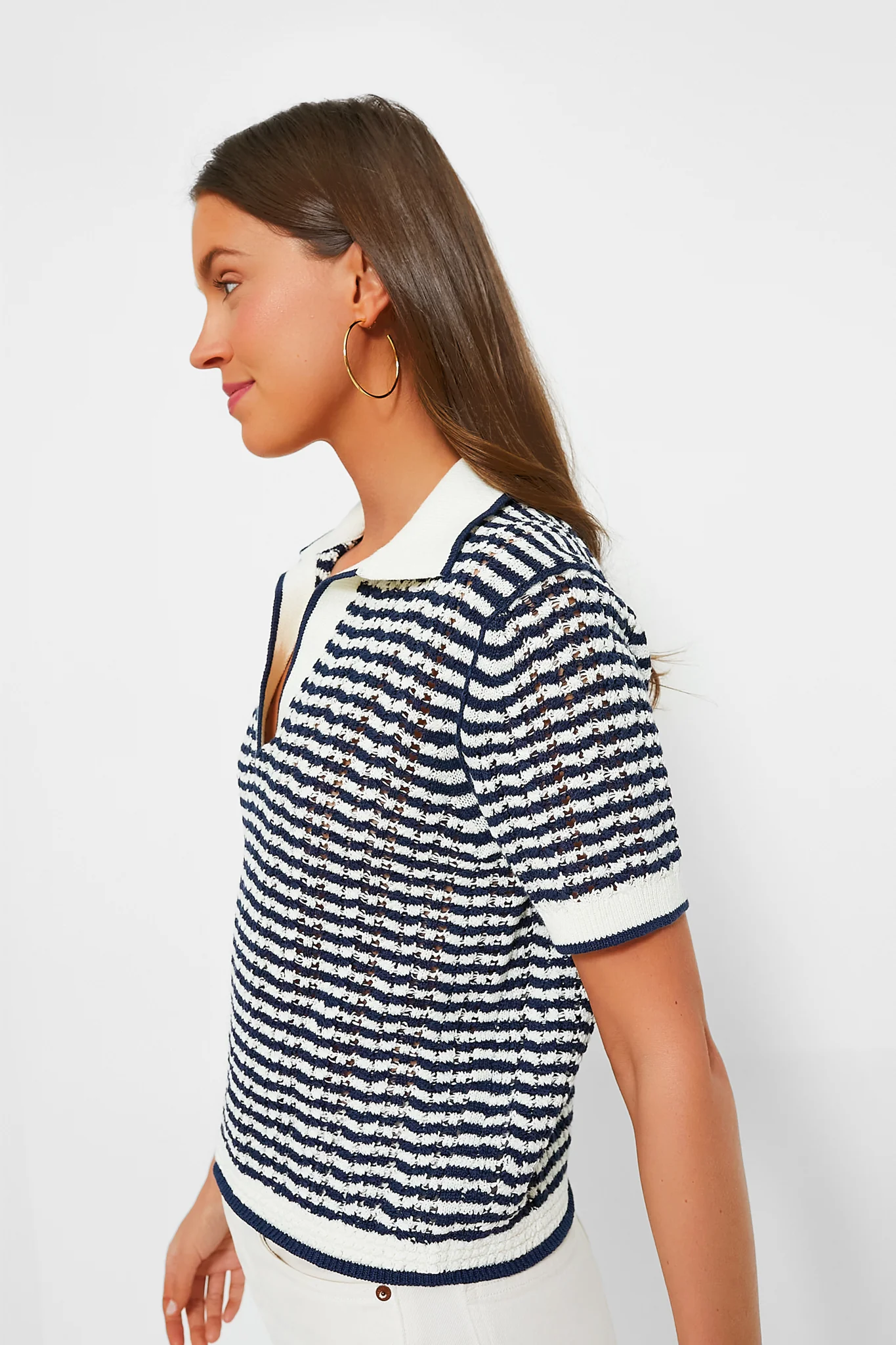 Midnight Stripe Short Sleeve Polo - Image 3