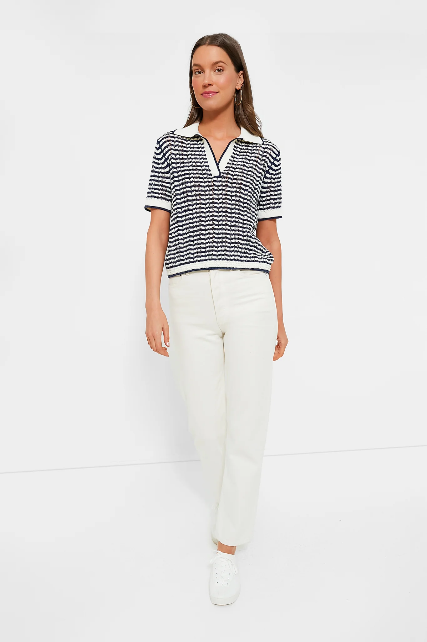Midnight Stripe Short Sleeve Polo - Image 6