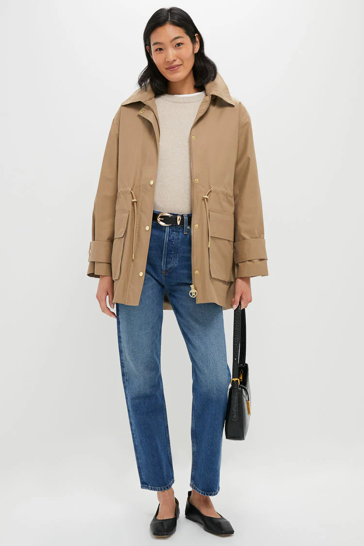 Military Brown Fallyn Showerproof Jacket - Image 7