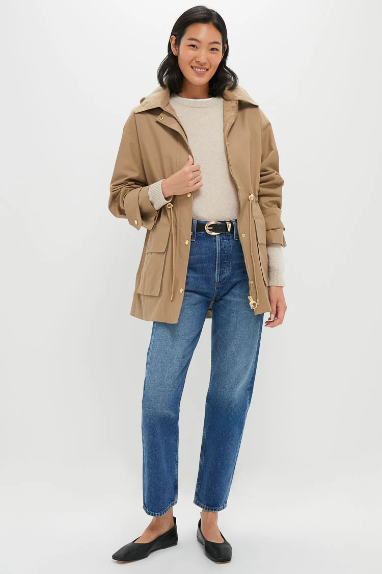 Military Brown Fallyn Showerproof Jacket - Image 8