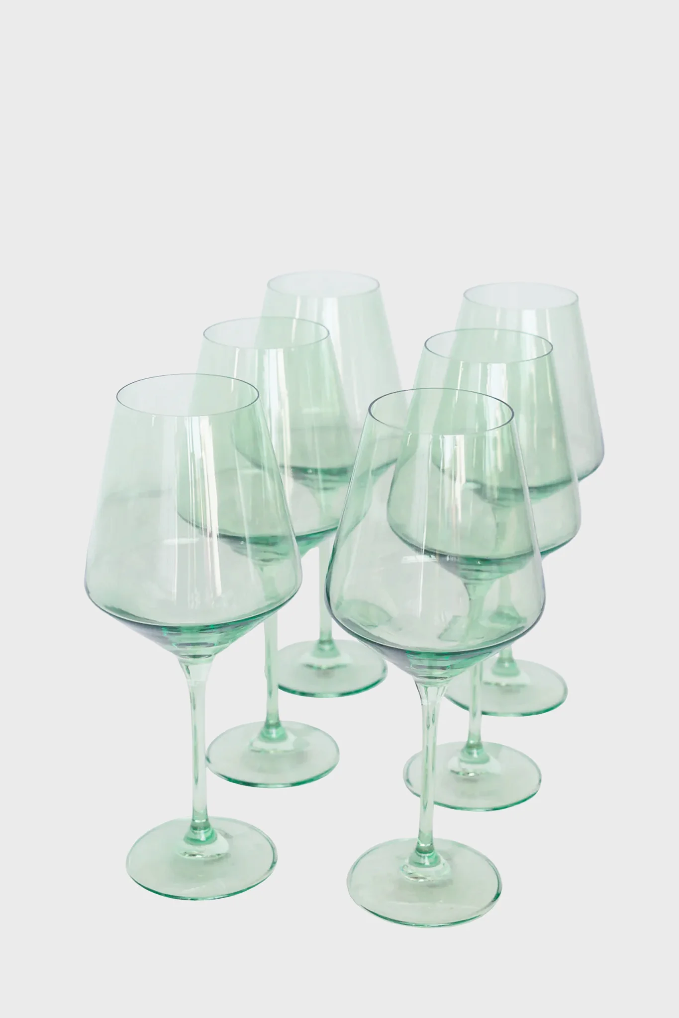 Mint Stemmed Glasses Set of 6 - Image 2