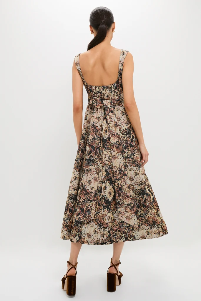 Mirelle Jacquard Zinnia Midi Dress - Image 4