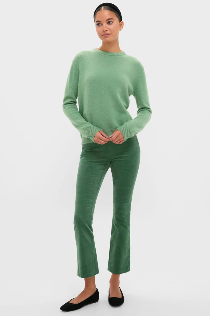 Meadow Green Cashmere Boyfriend Bodie Crewneck Sweater - Image 6