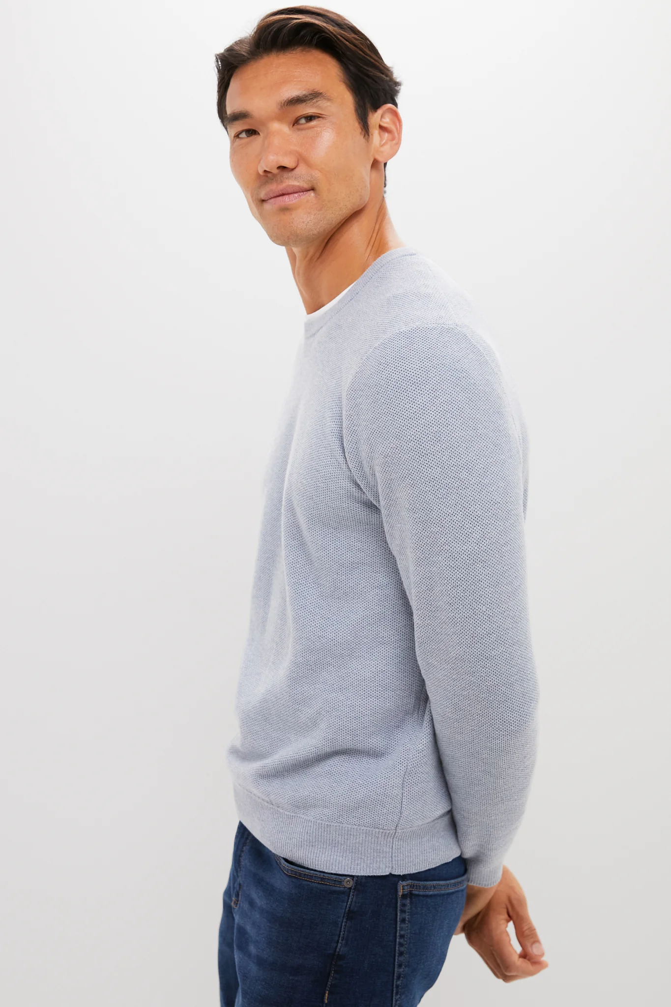 Misty Heather Gray Sweater Tee - Image 3