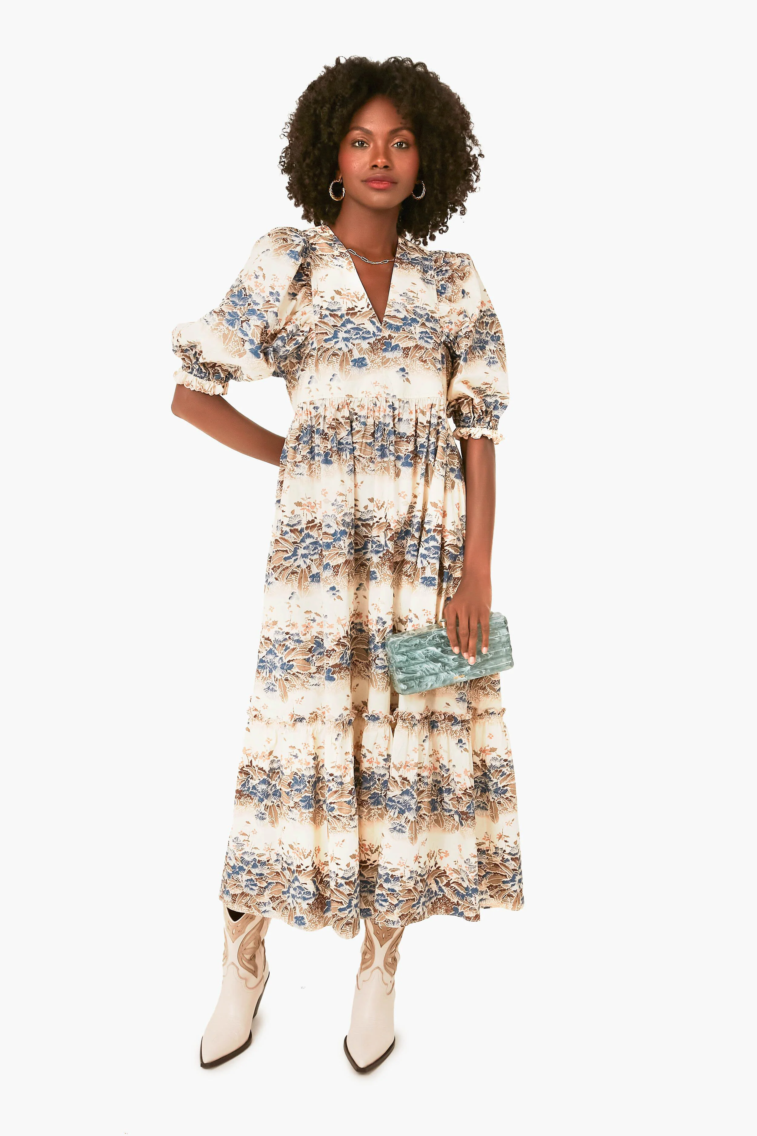 Misty Morning Palmer Dress - Image 2