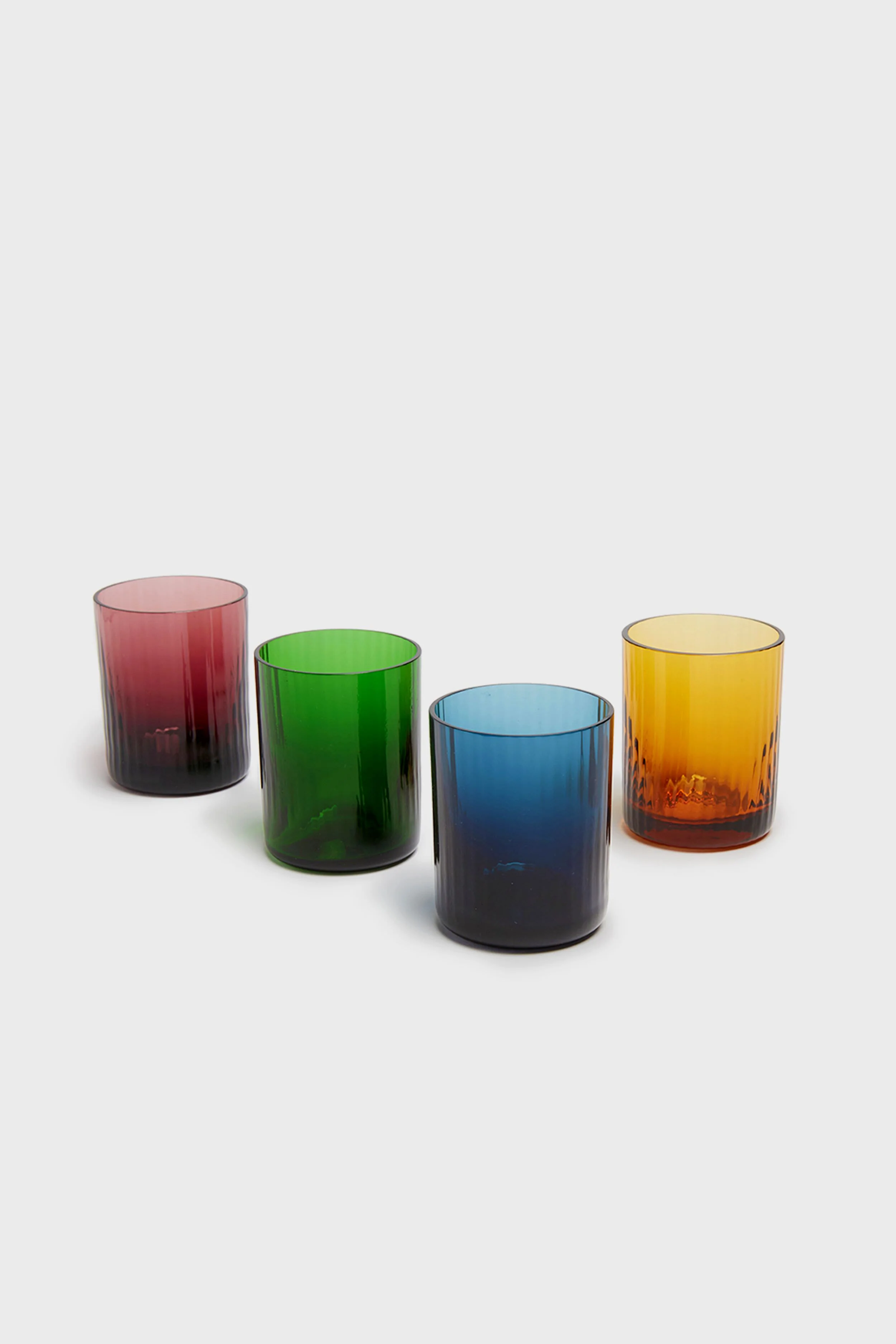Misty Rainbow Mix in Murano Glass Liquor Glass Set of 4 - Image 2
