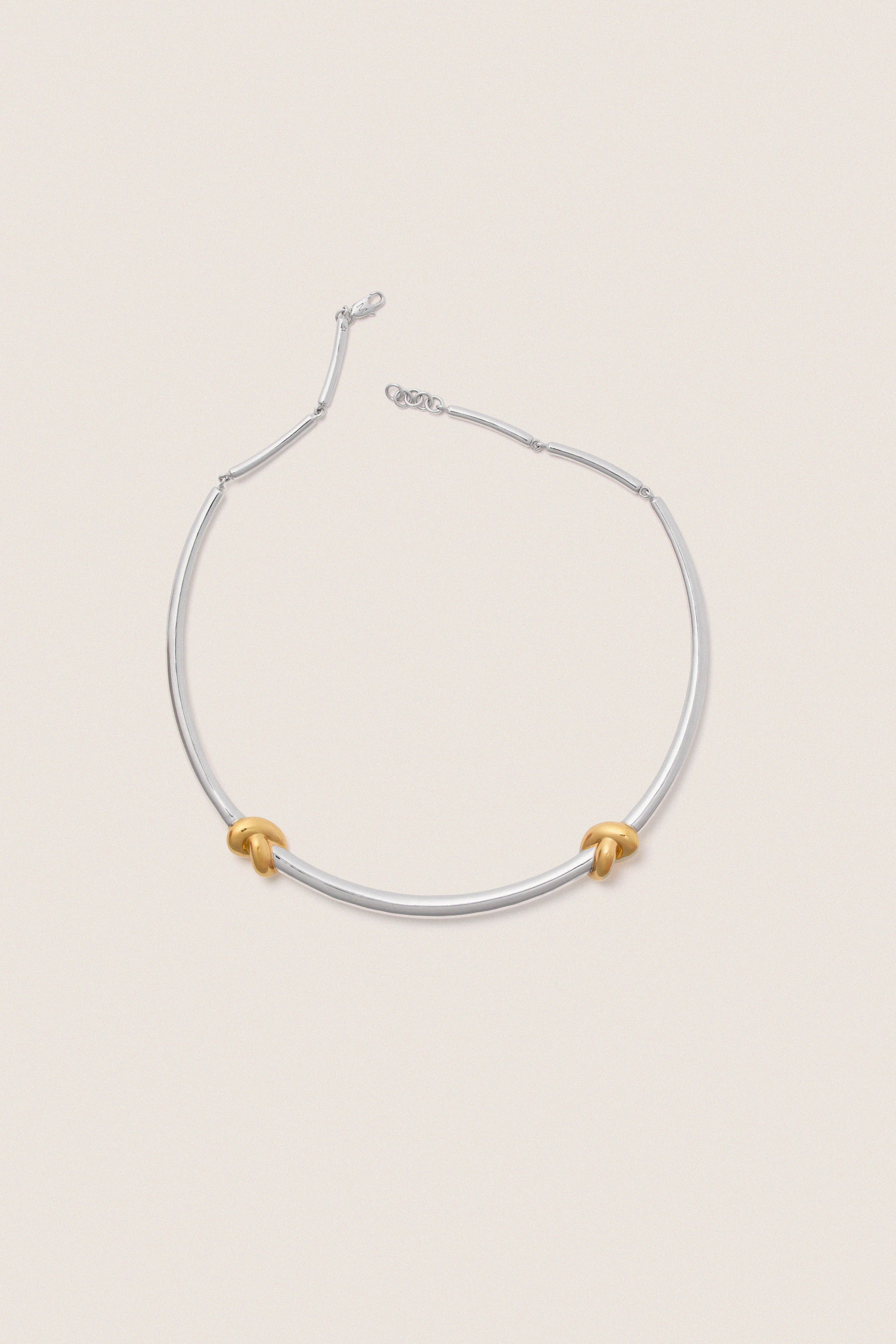 Mixed Lucy Williams Knot Torque Necklace