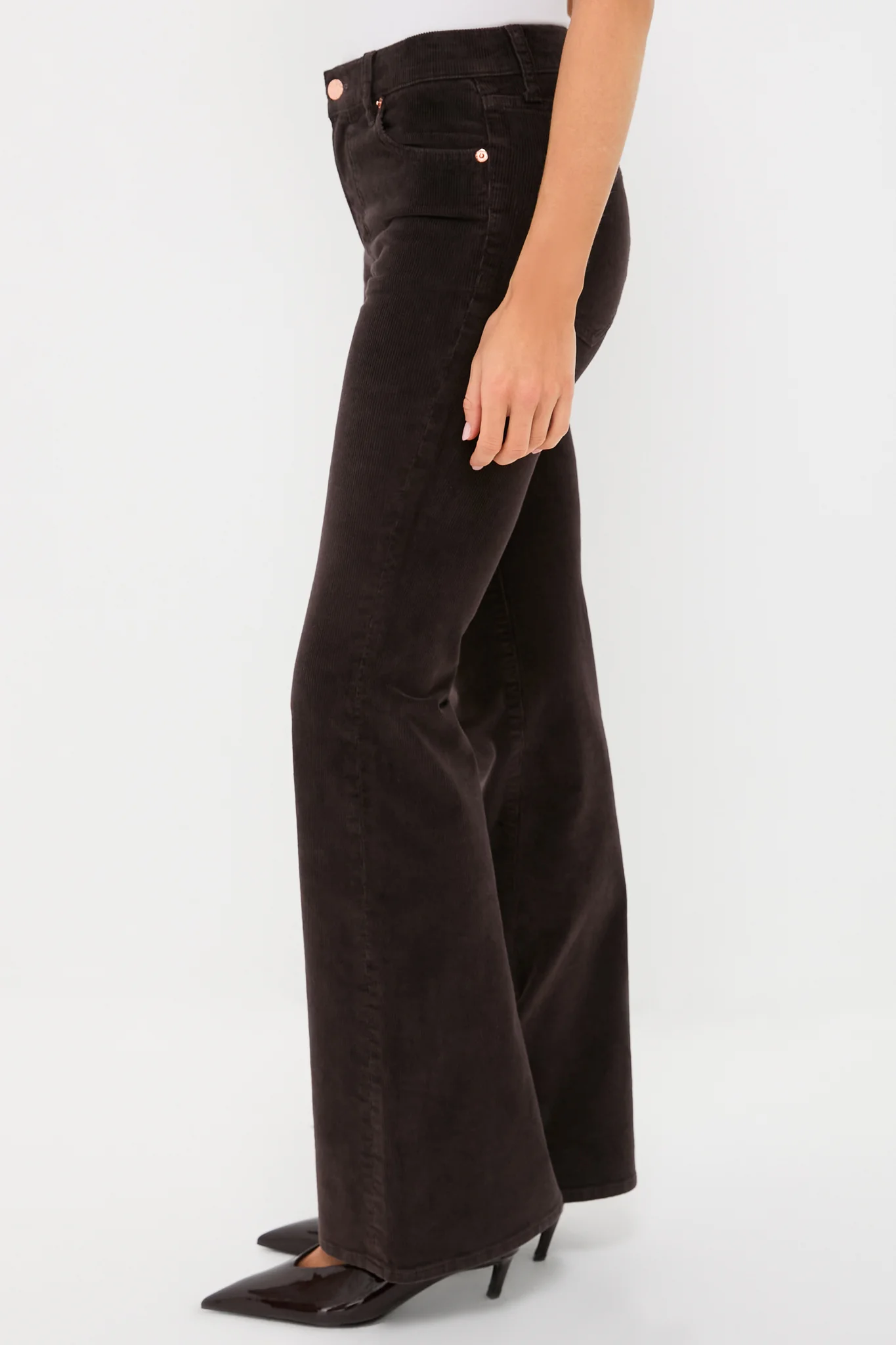 Mocha Kinsley Mid Rise Ultra Flare Cord - Image 3