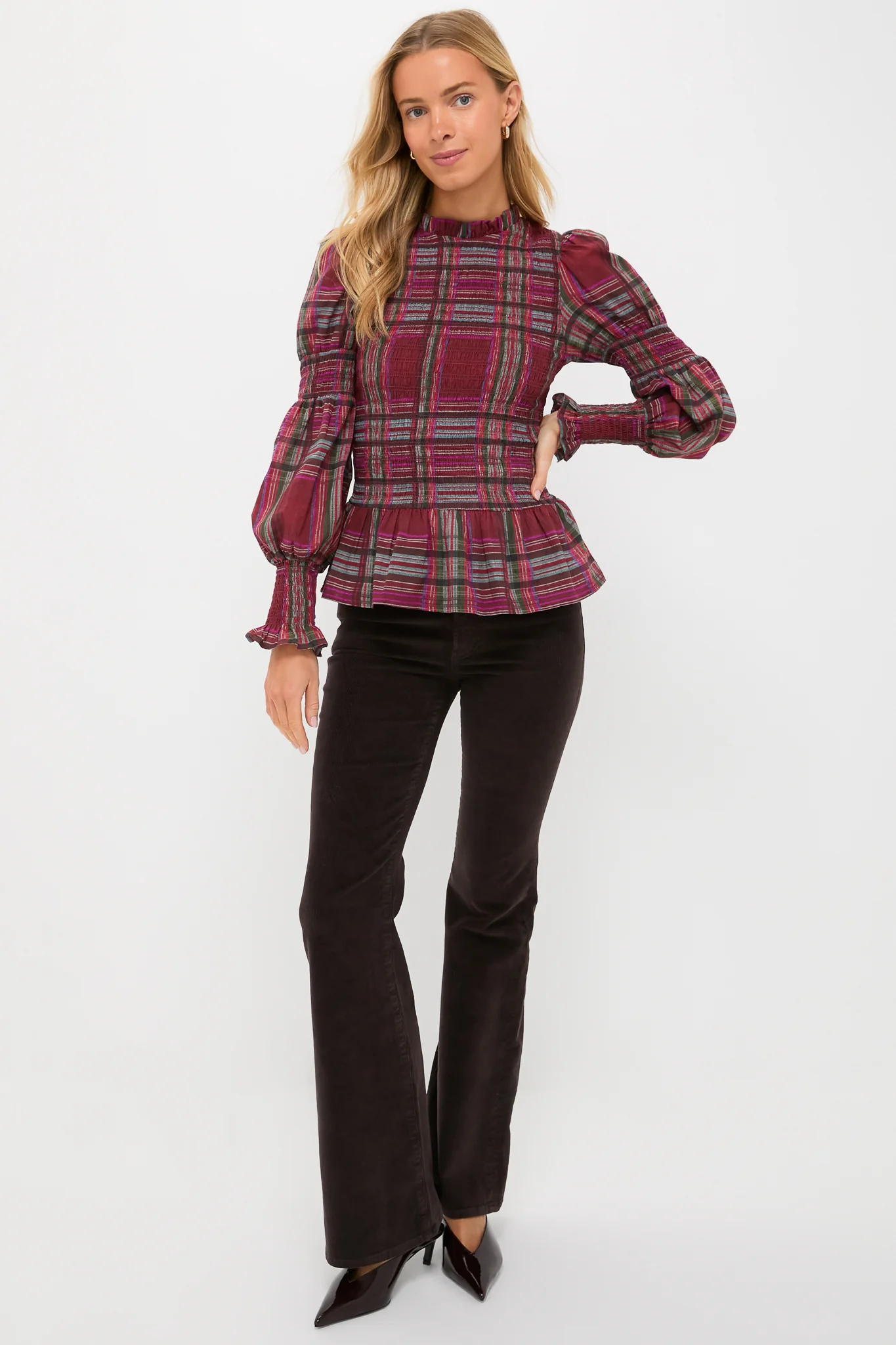 Mocha Kinsley Mid Rise Ultra Flare Cord - Image 6
