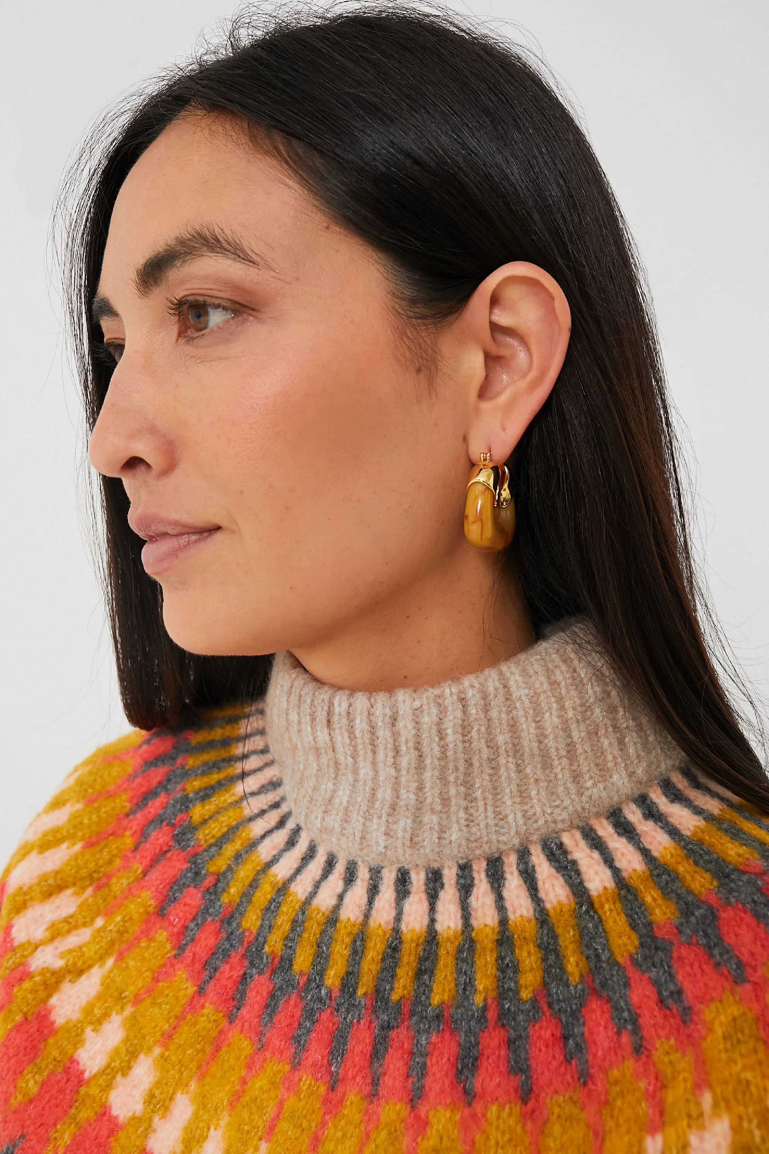 Mocha Organic Hoops - Image 2