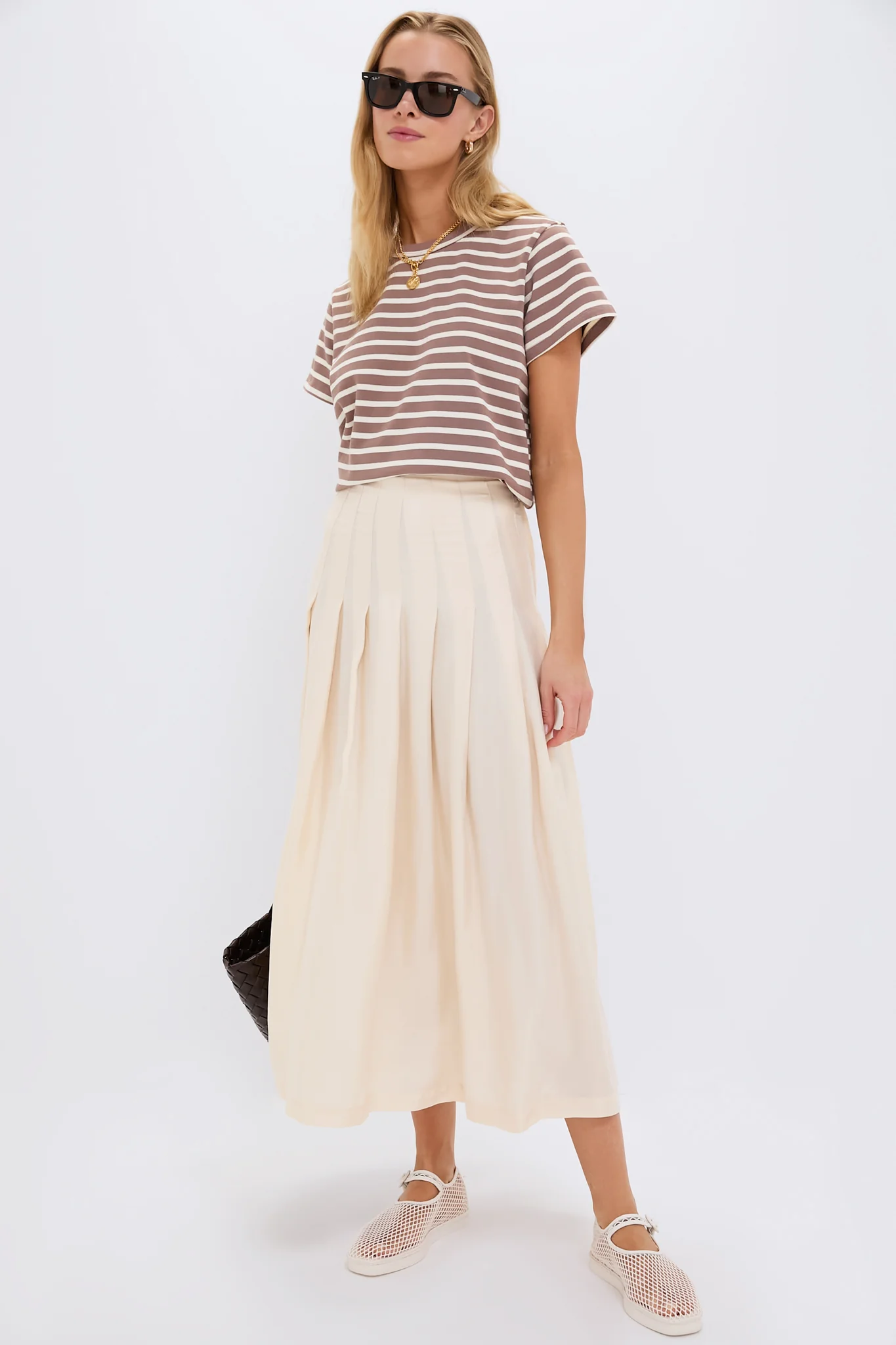 Mocha Stripe Parker Classic Tee - Image 7