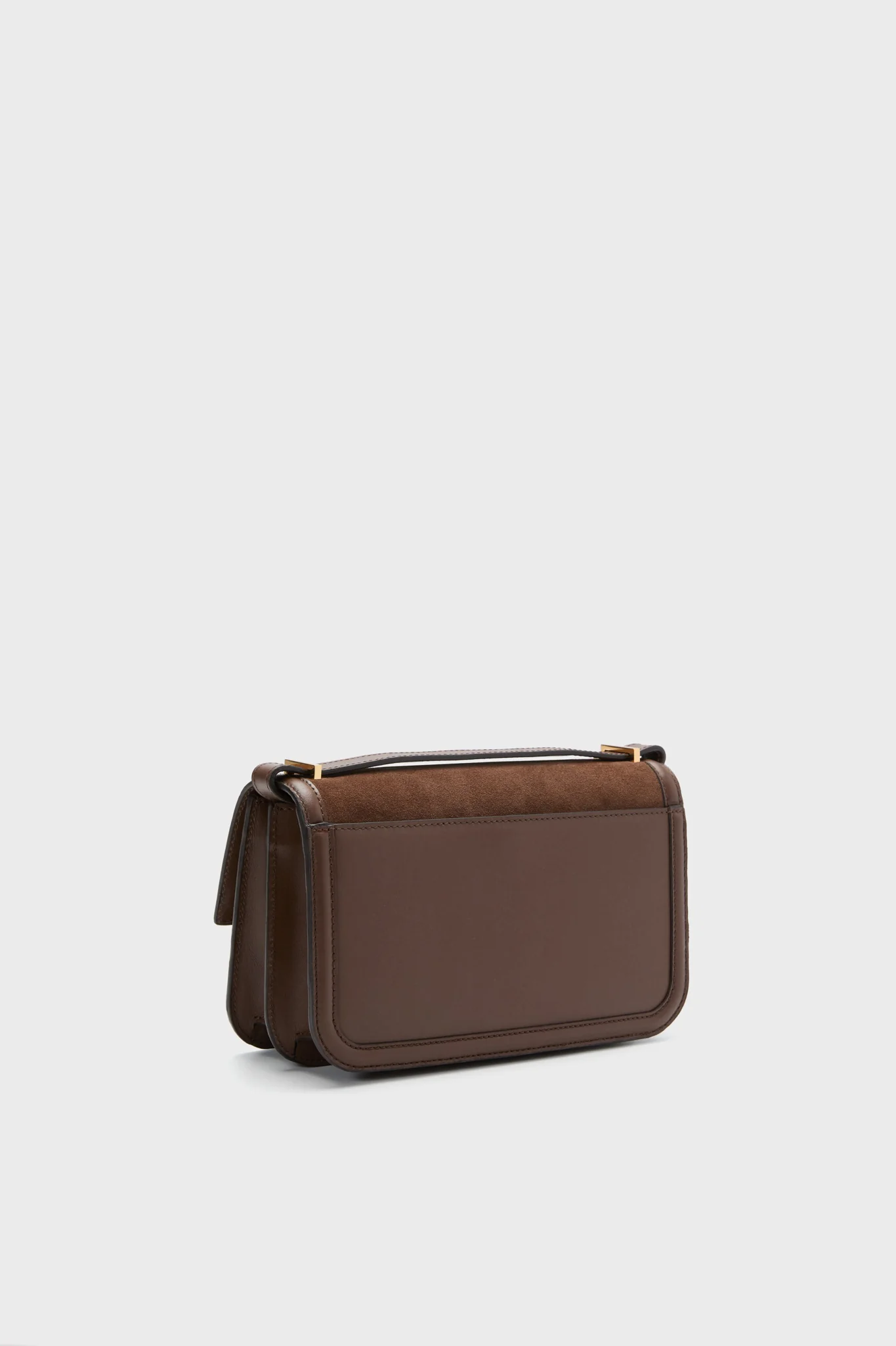 Mocha Suede Paris Shoulder Bag - Image 4
