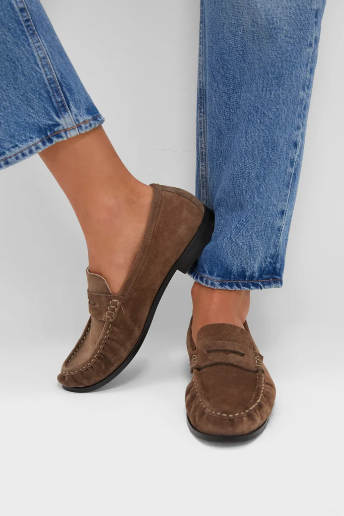 Mocha Suede Vivian Loafers - Image 2