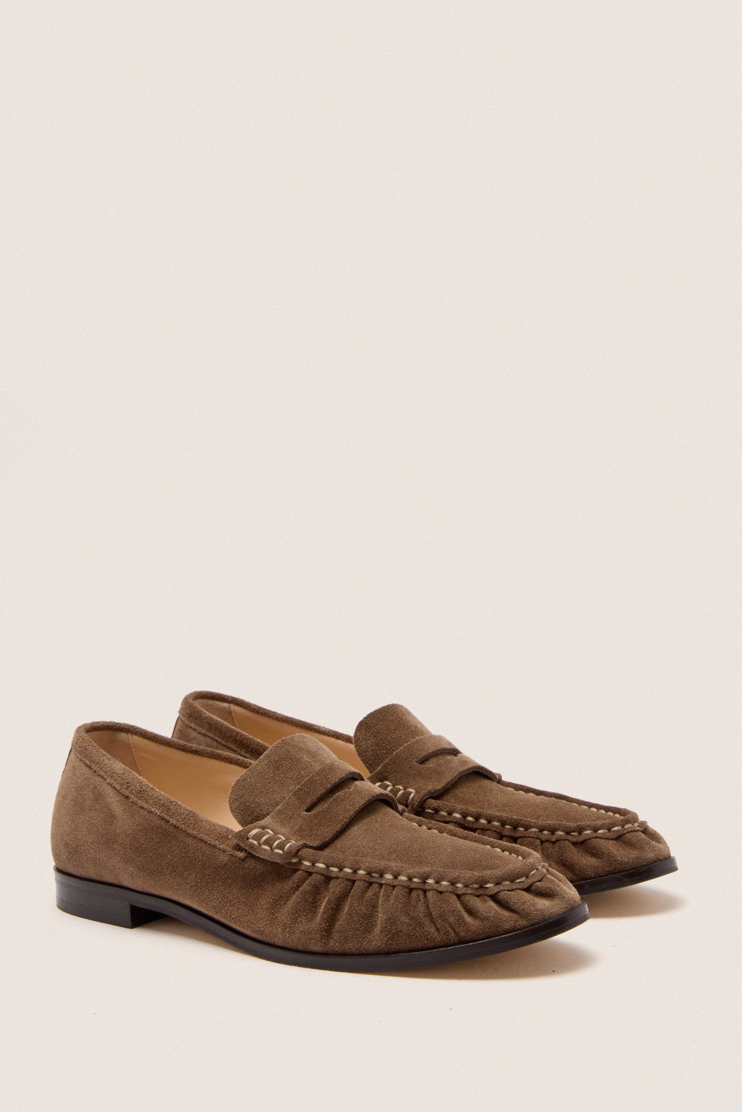 Mocha Suede Vivian Loafers - Image 4
