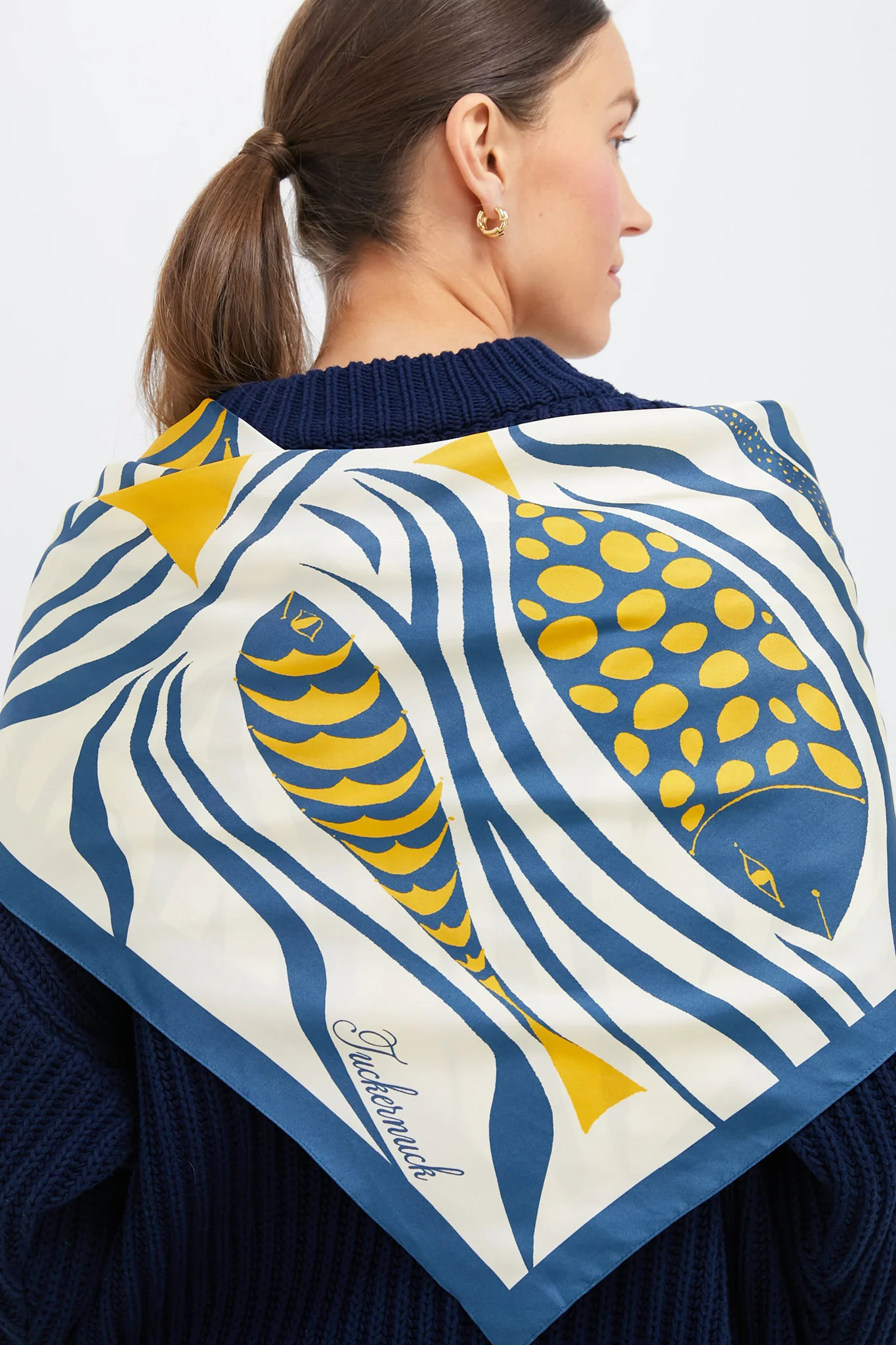 Mod Pesce Medium Silk Scarf - Image 3