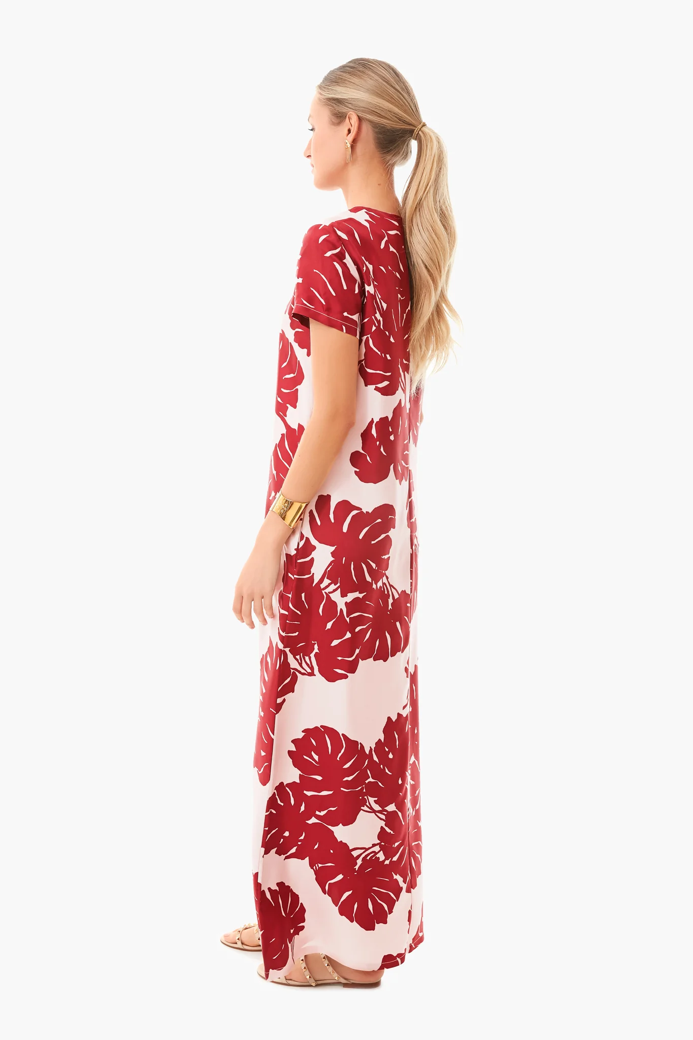Monstera Rosa Swing Dress - Image 3