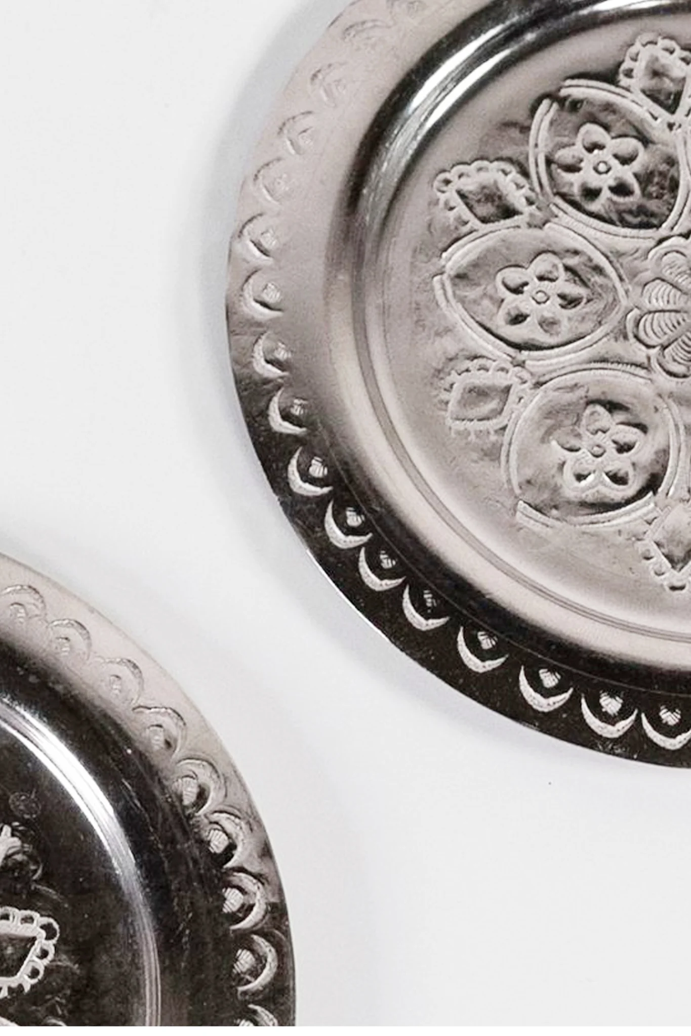 Moroccan Berber Silver Coasters (Set of 4) - Image 3
