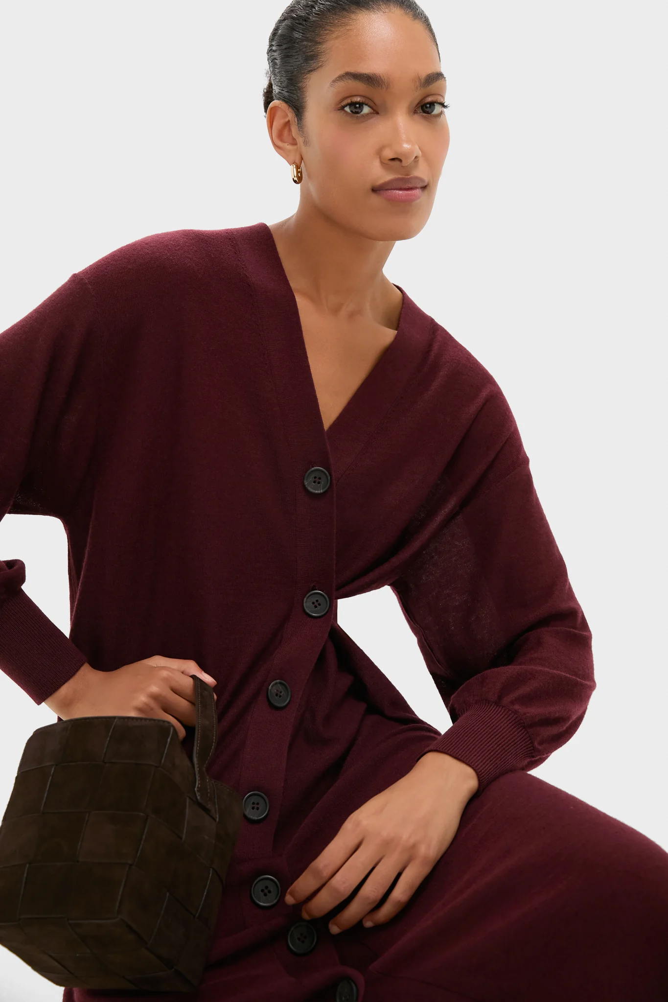 Mulberry Drippy Cardi Dress - Image 6