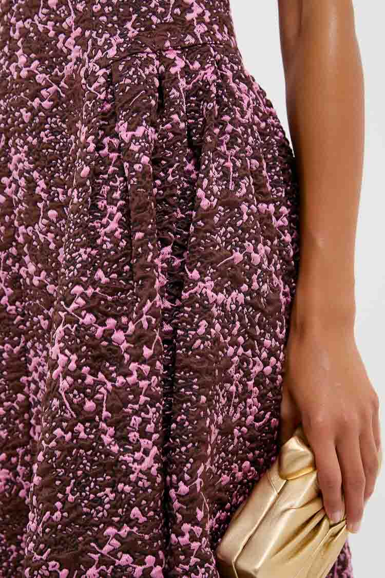 Mulberry Jacquard Sylvie Midi Dress - Image 5