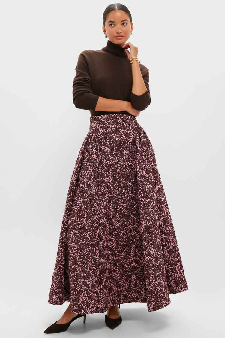 Mulberry Jacquard Sylvie Midi Skirt - Image 6