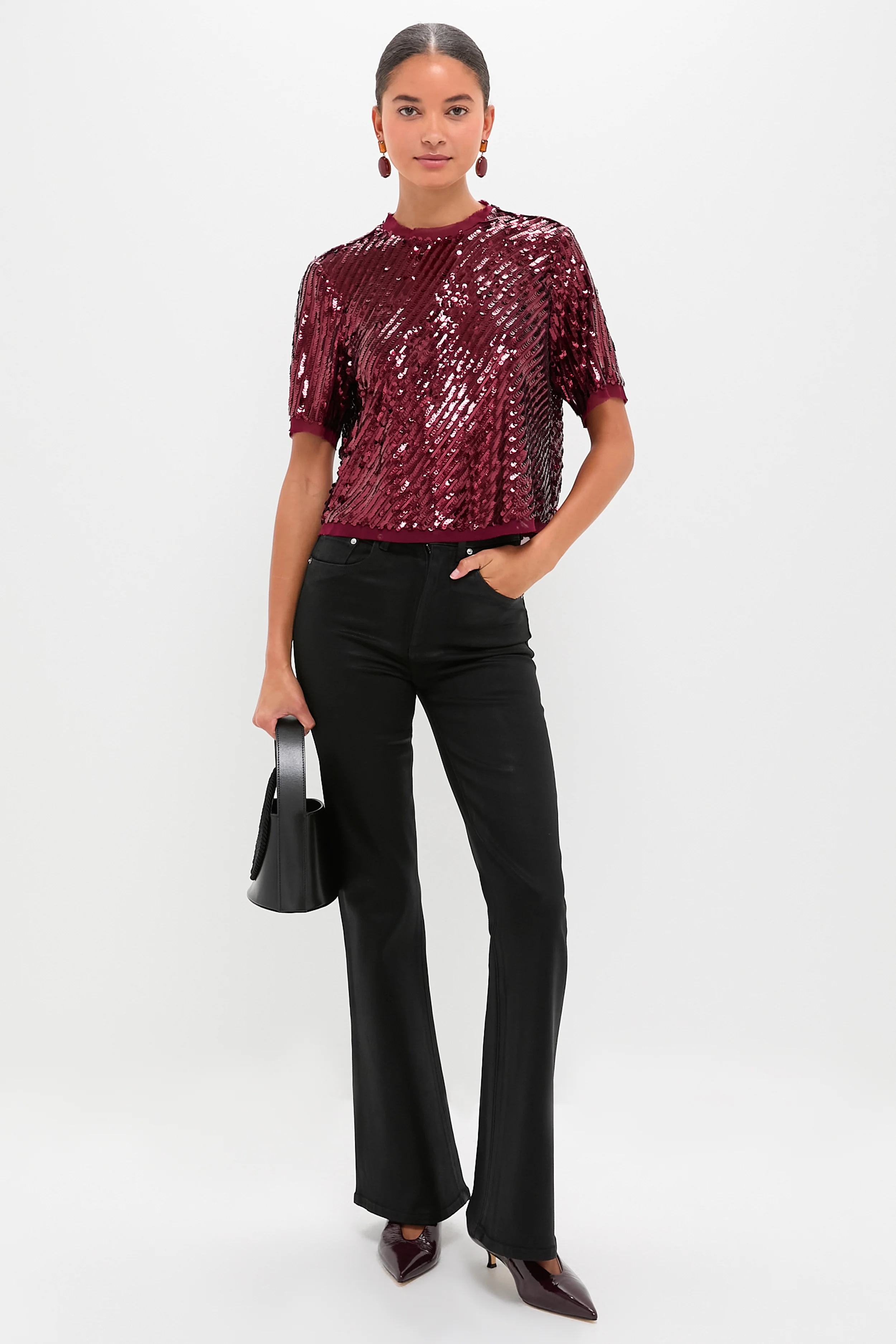 Mulberry Sequin Pixie Top - Image 2