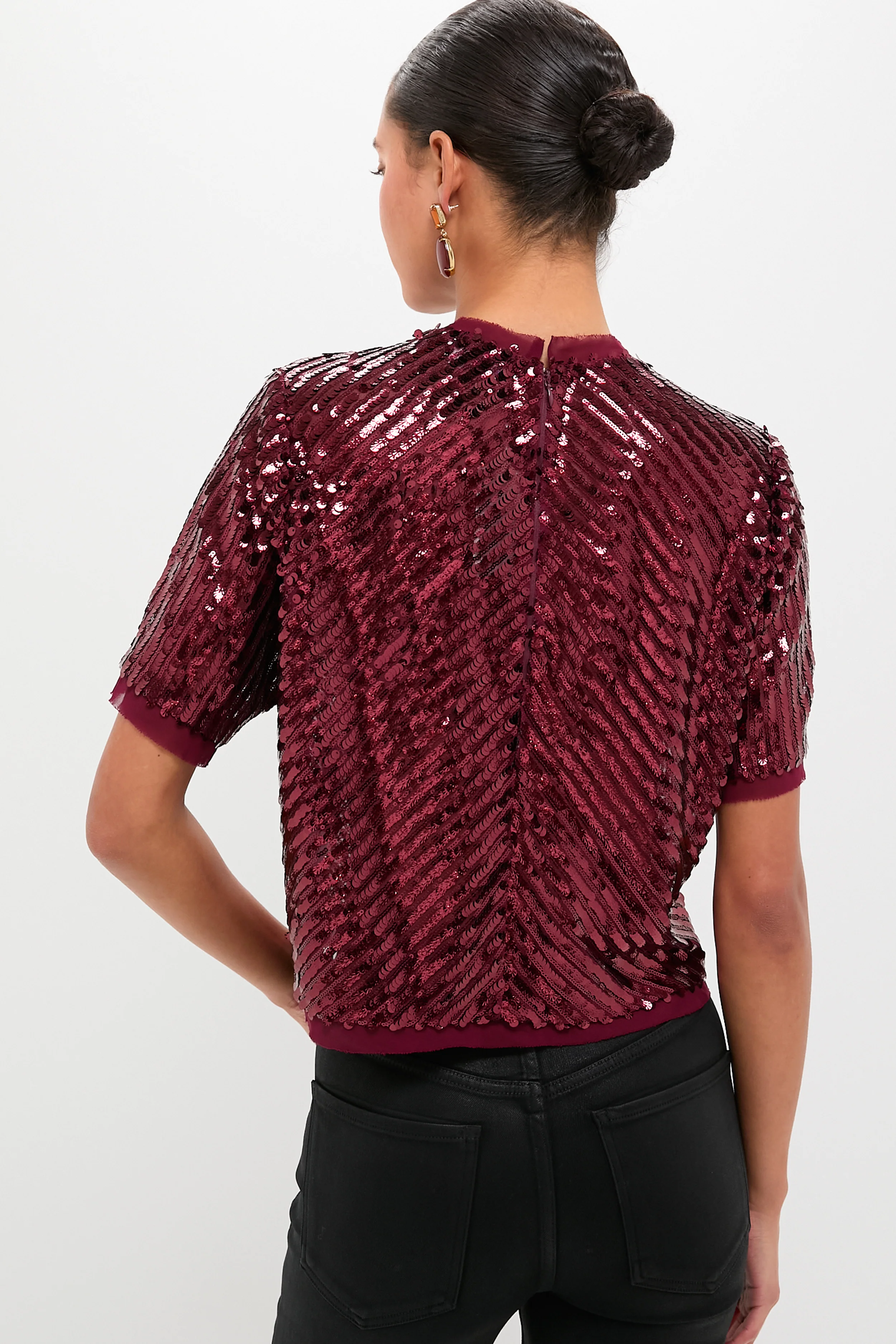 Mulberry Sequin Pixie Top - Image 4