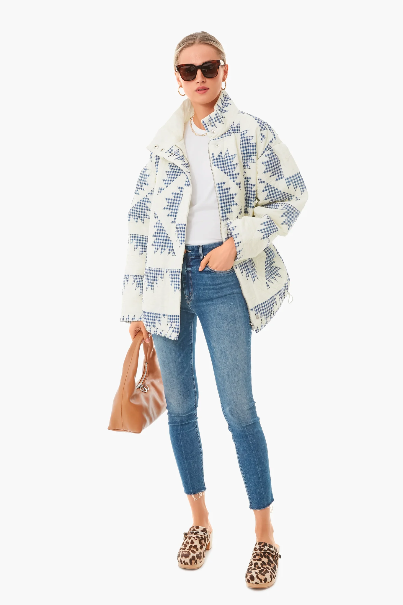 Multi Gloucester Gingham Puffer Jacket - Image 2
