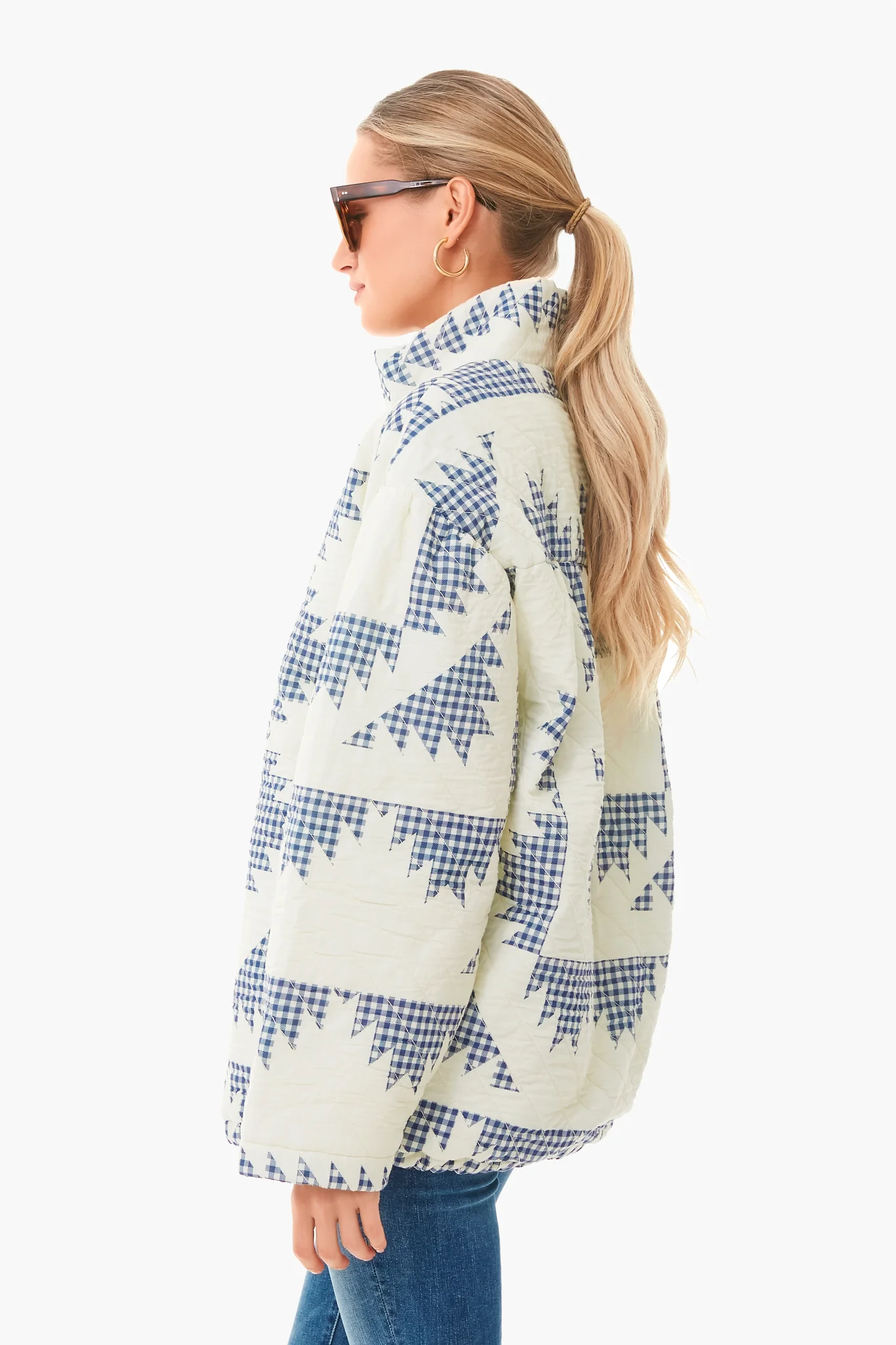 Multi Gloucester Gingham Puffer Jacket - Image 3