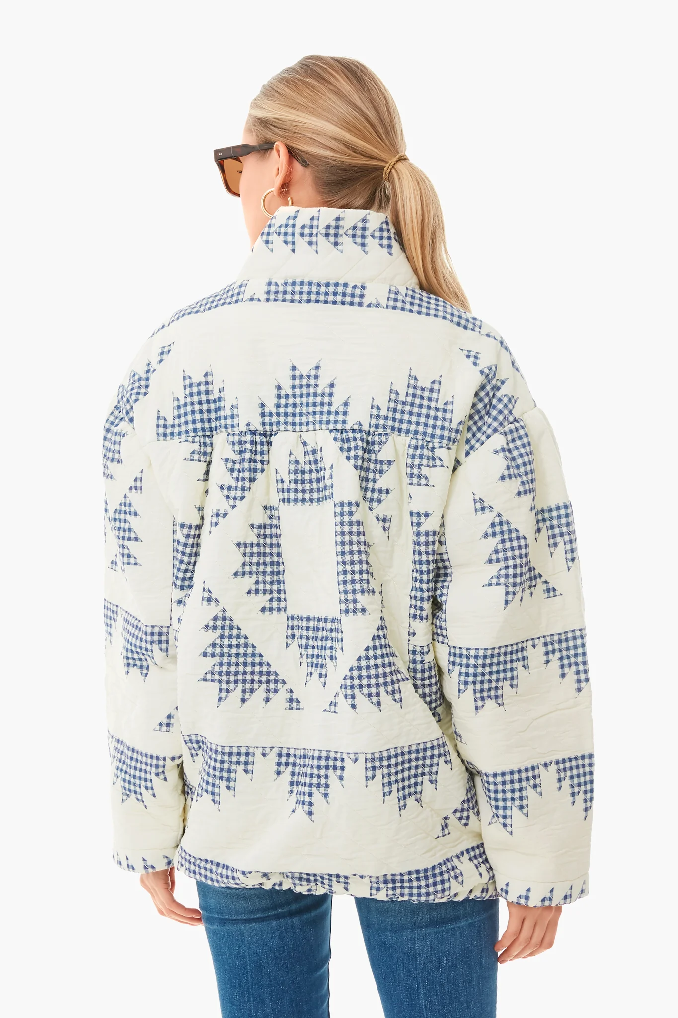 Multi Gloucester Gingham Puffer Jacket - Image 4