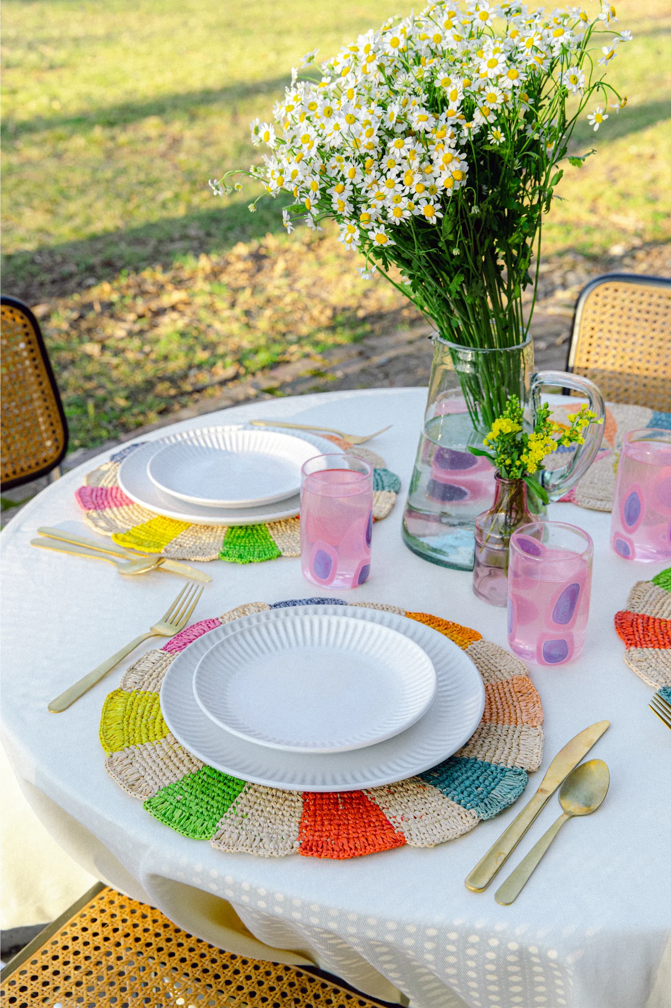 Multi Pinwheel Round Placemat (Set of 4) - Image 2