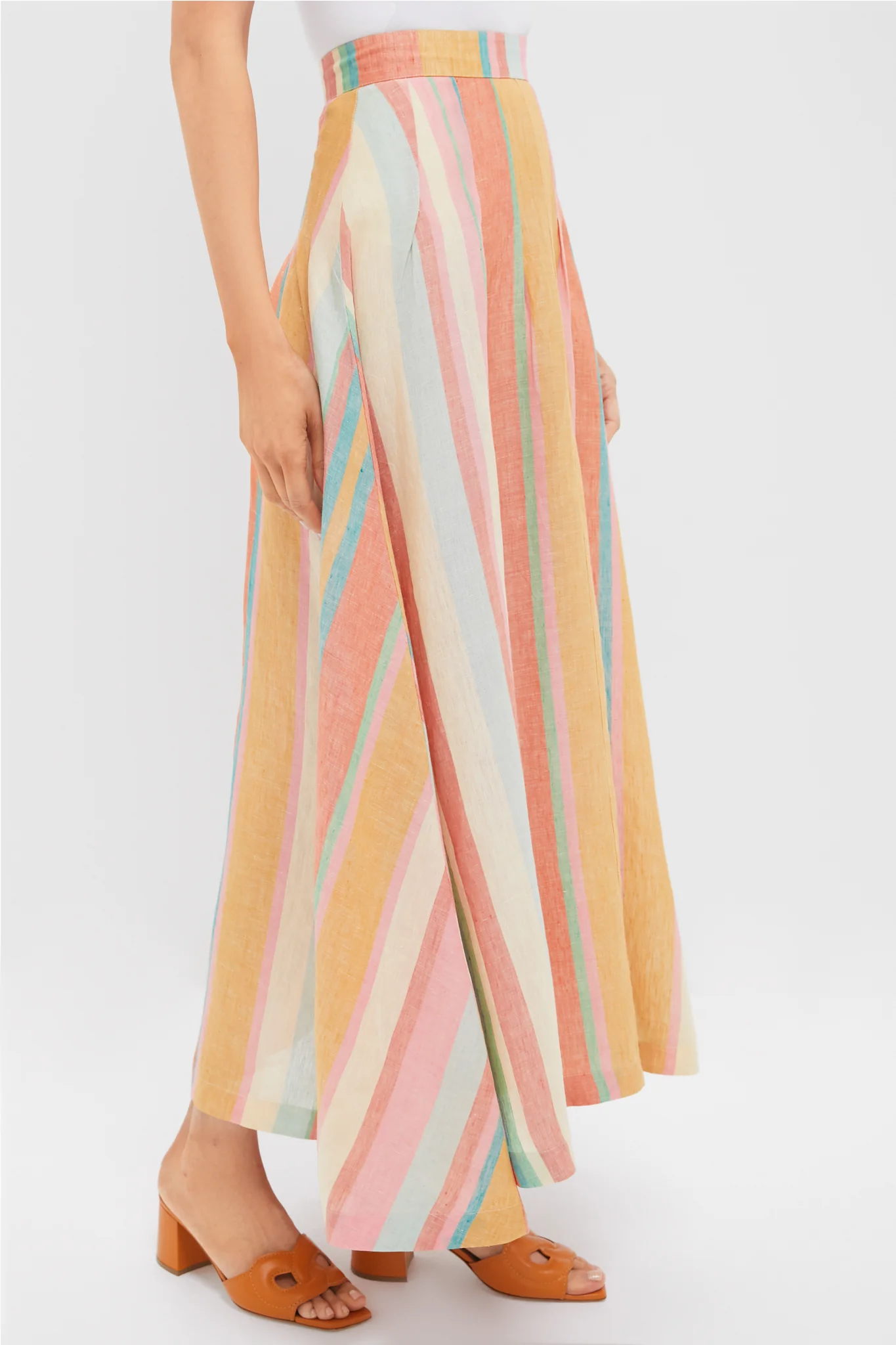 Multi Rainbow Stripes Amelianna Skirt - Image 3
