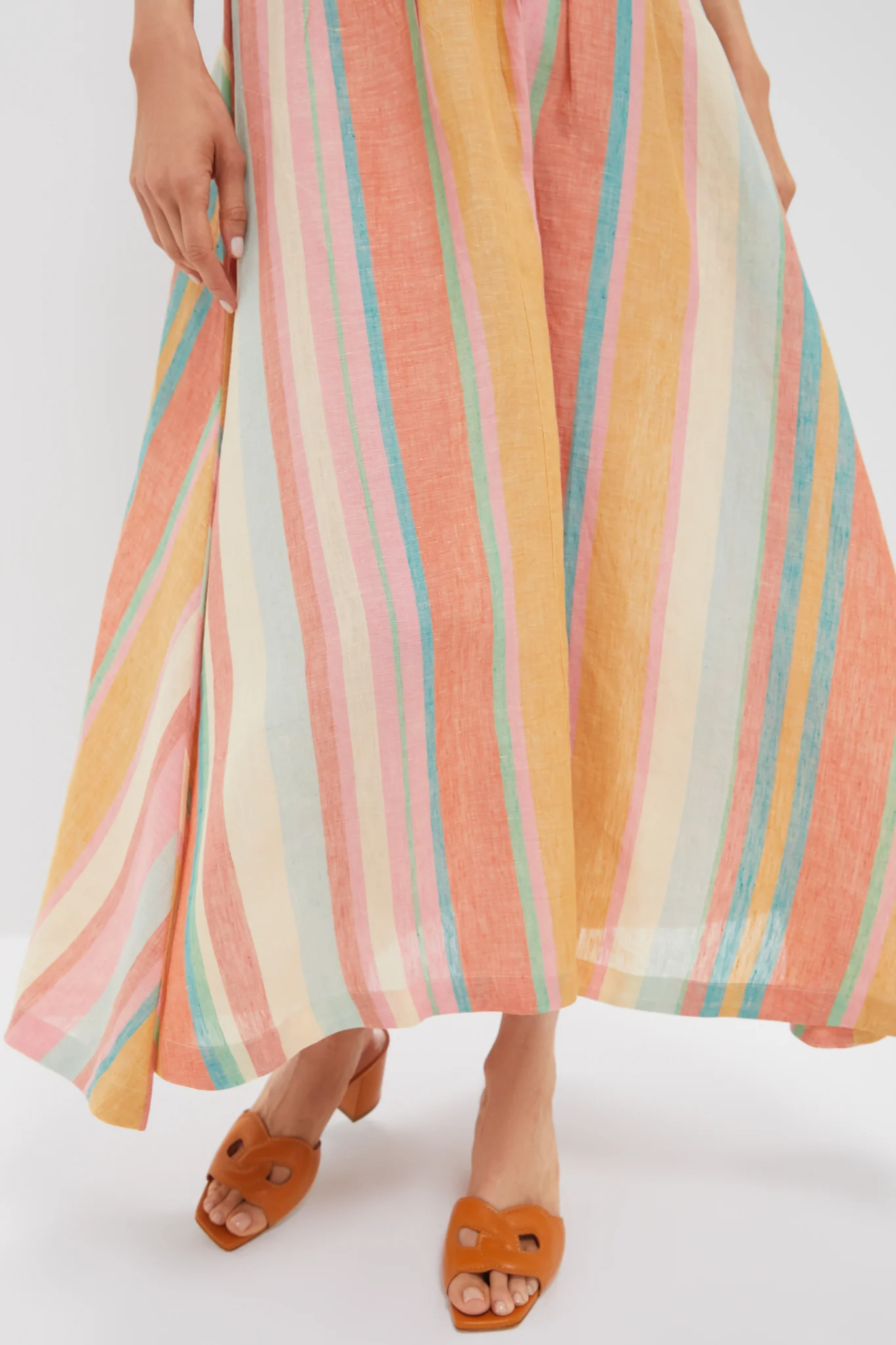 Multi Rainbow Stripes Amelianna Skirt - Image 5