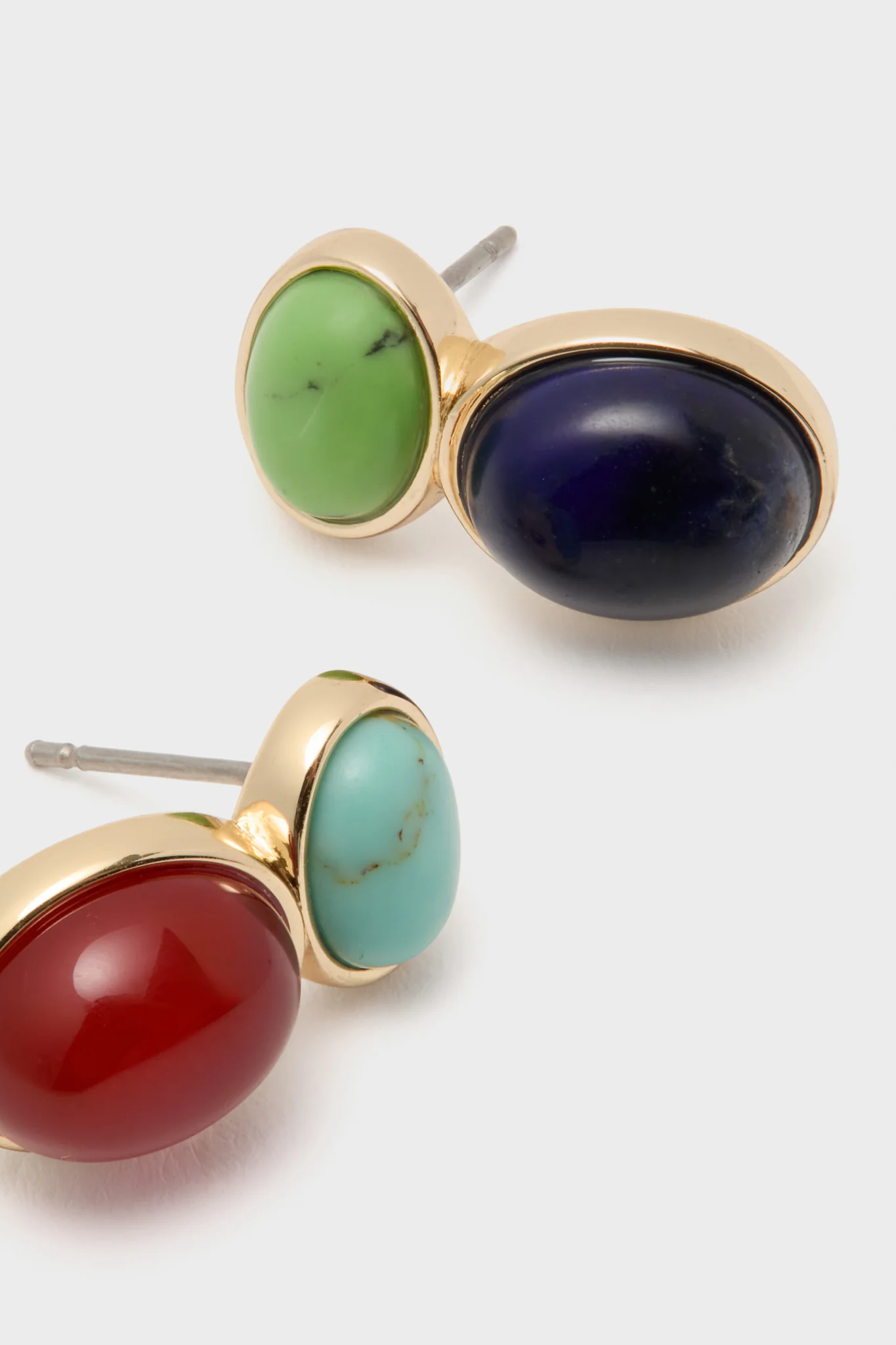Multi Semi Precious Stone Earrings - Image 4