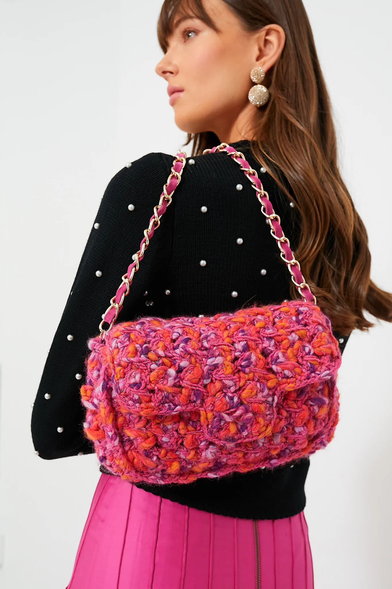 Multi Woven Shoulder Bag - Image 3