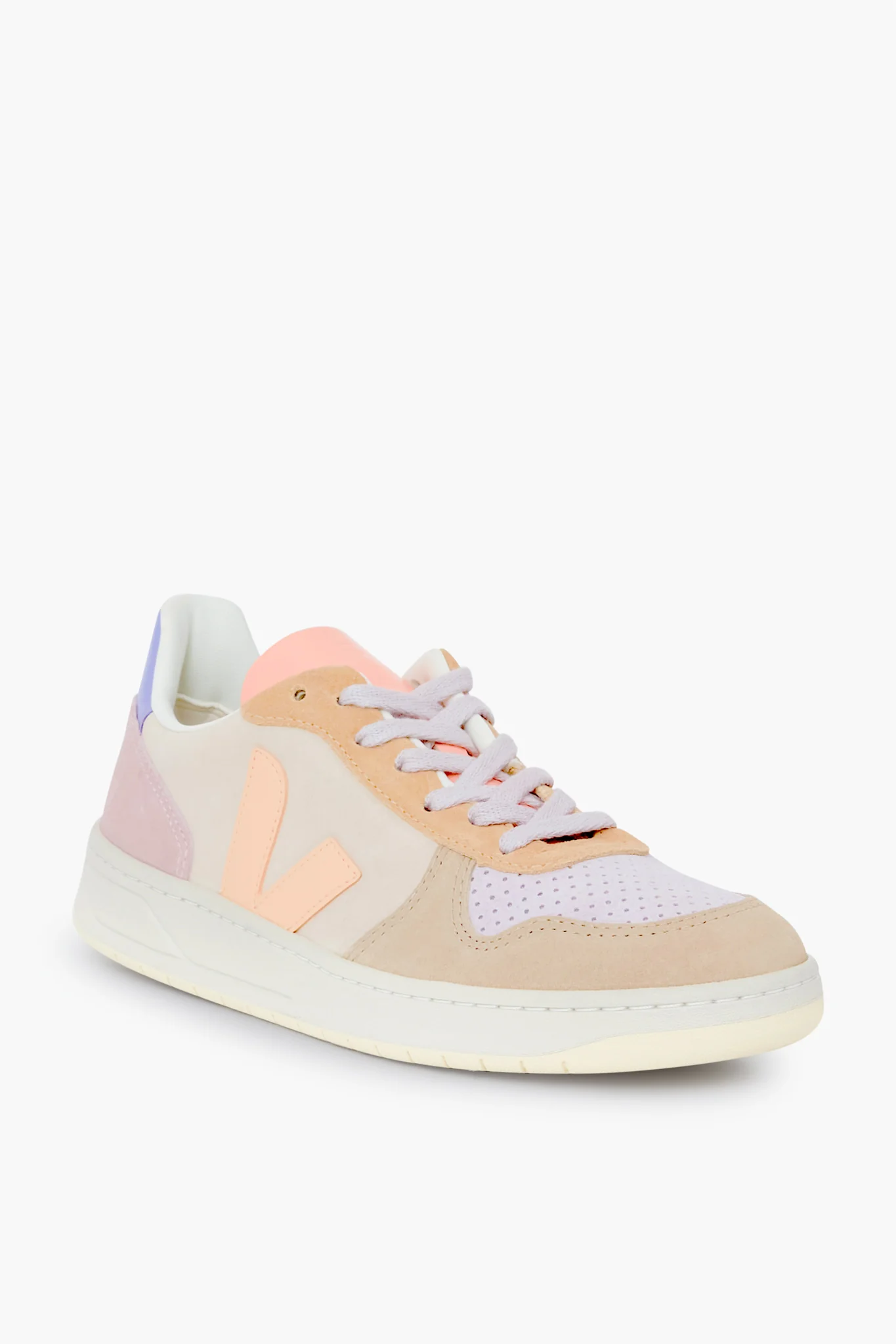 Multicolor Peach V-10 Sneakers