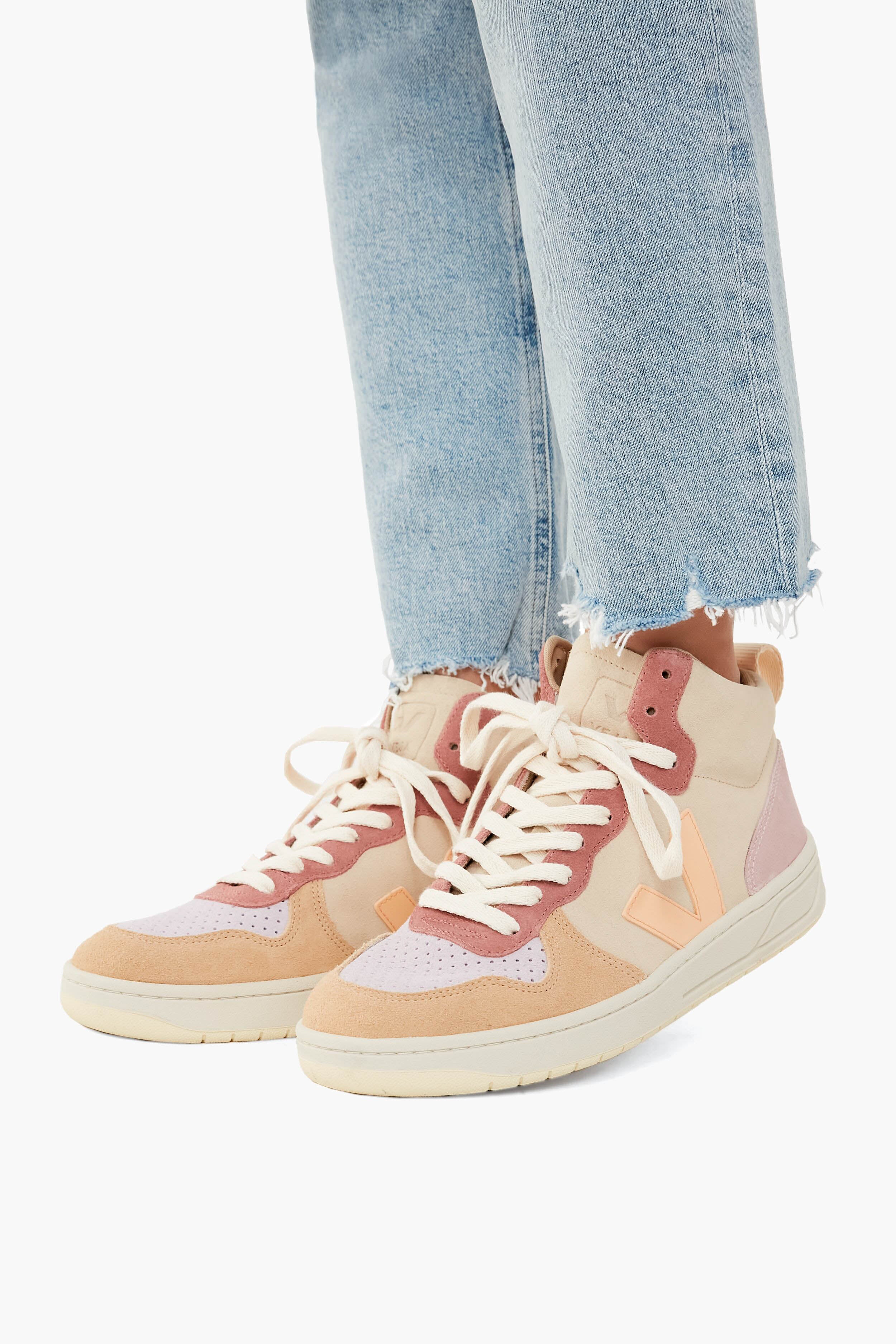 Multicolor Peach V-15 High Top Sneakers - Image 2