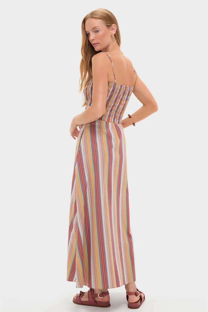 Mustard Agua Stripe Annikekn Maxi Dress - Image 4