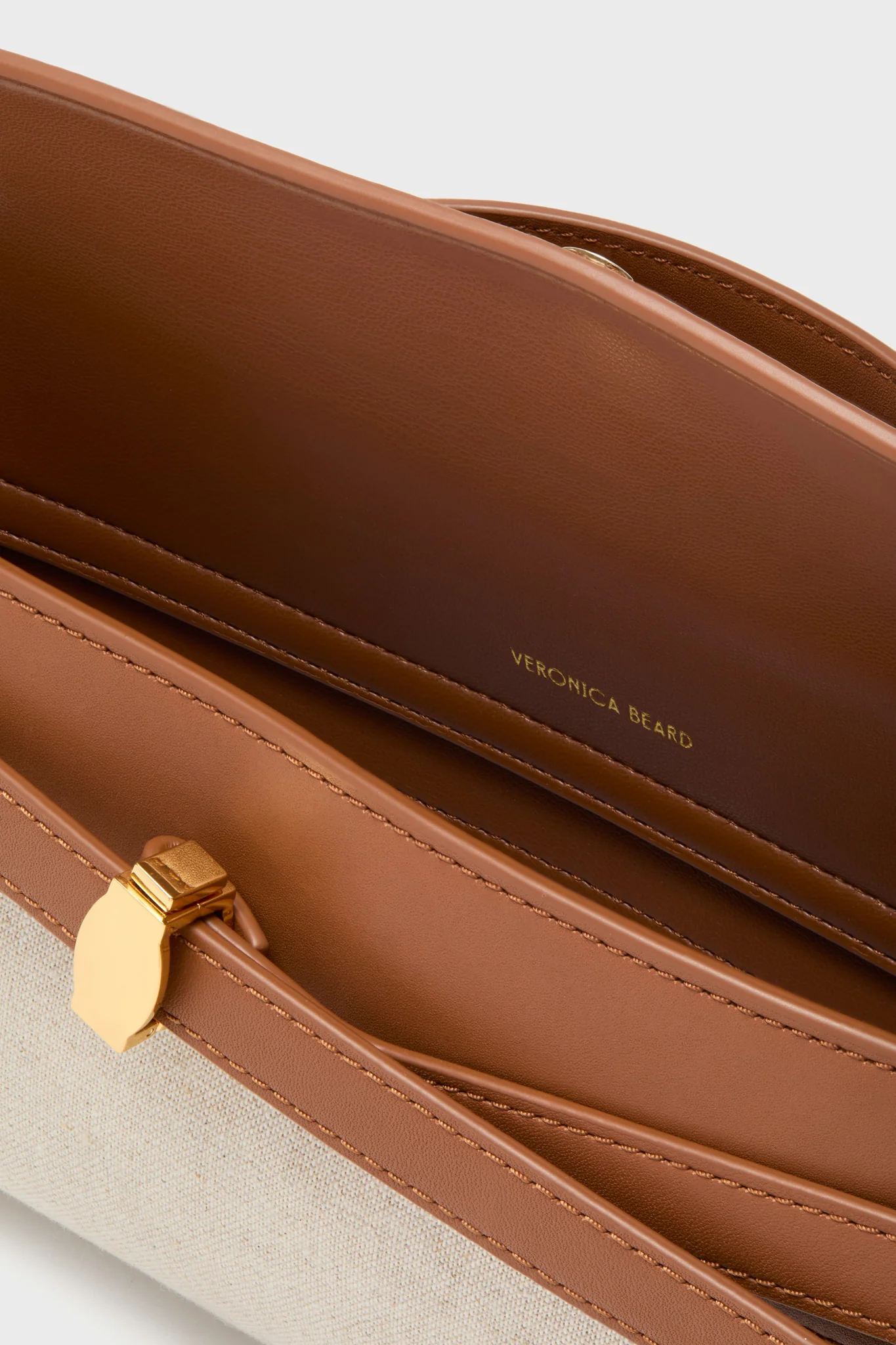 Natural and Hazel Veronica Beard Dash Clutch - Image 5