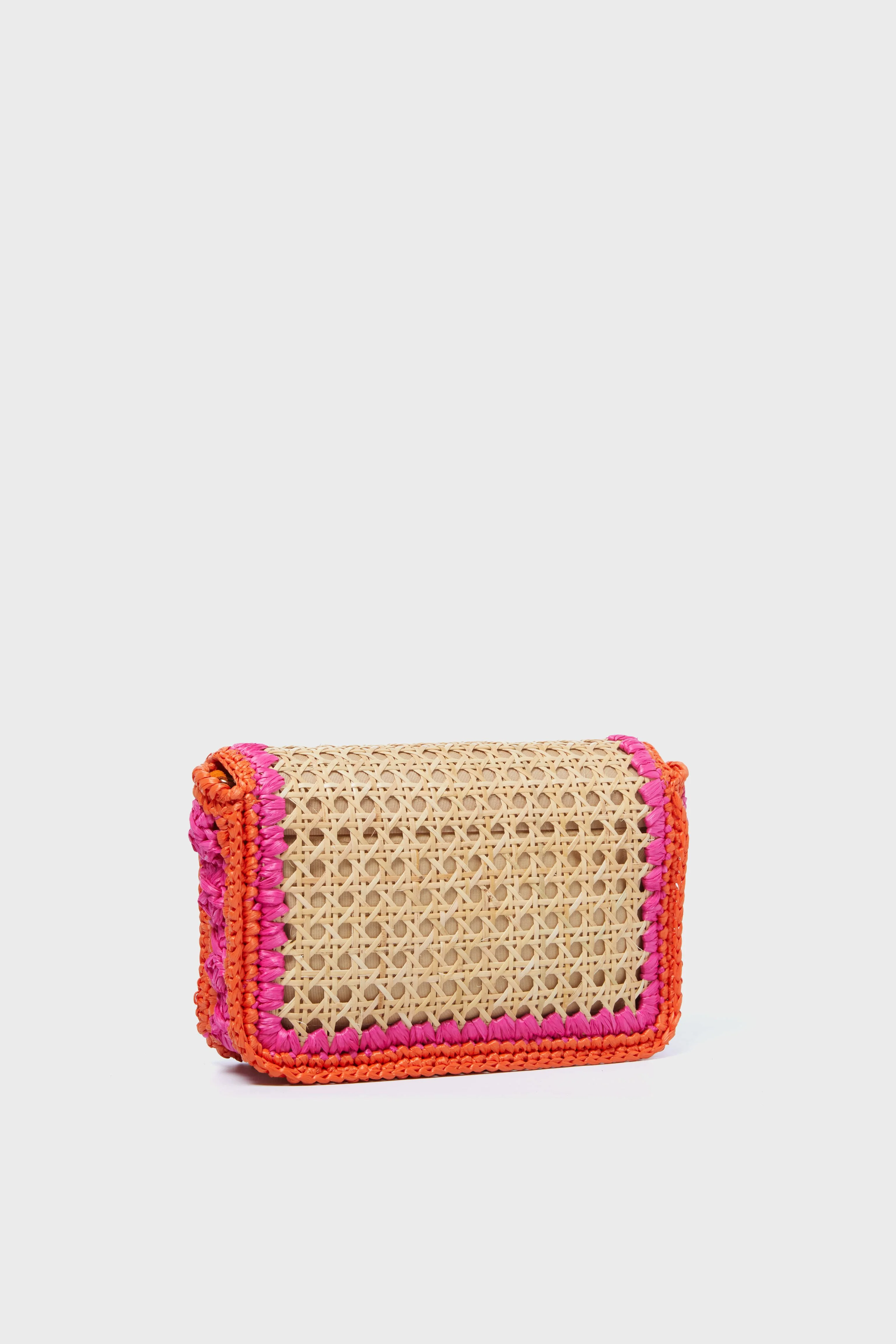 Natural and Pink Woven Crossbody - Image 4