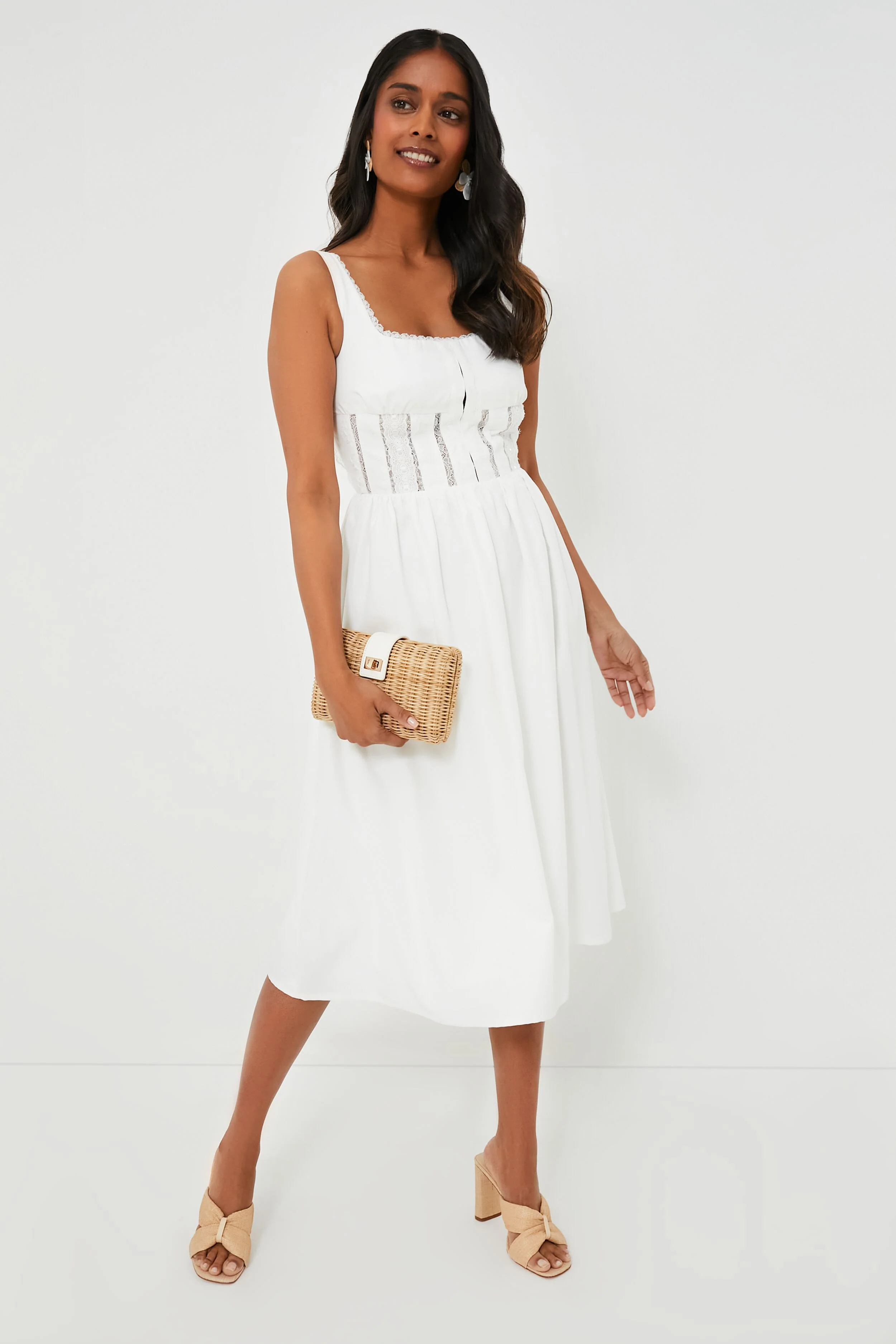 Natural and White Lou Clutch - Image 2