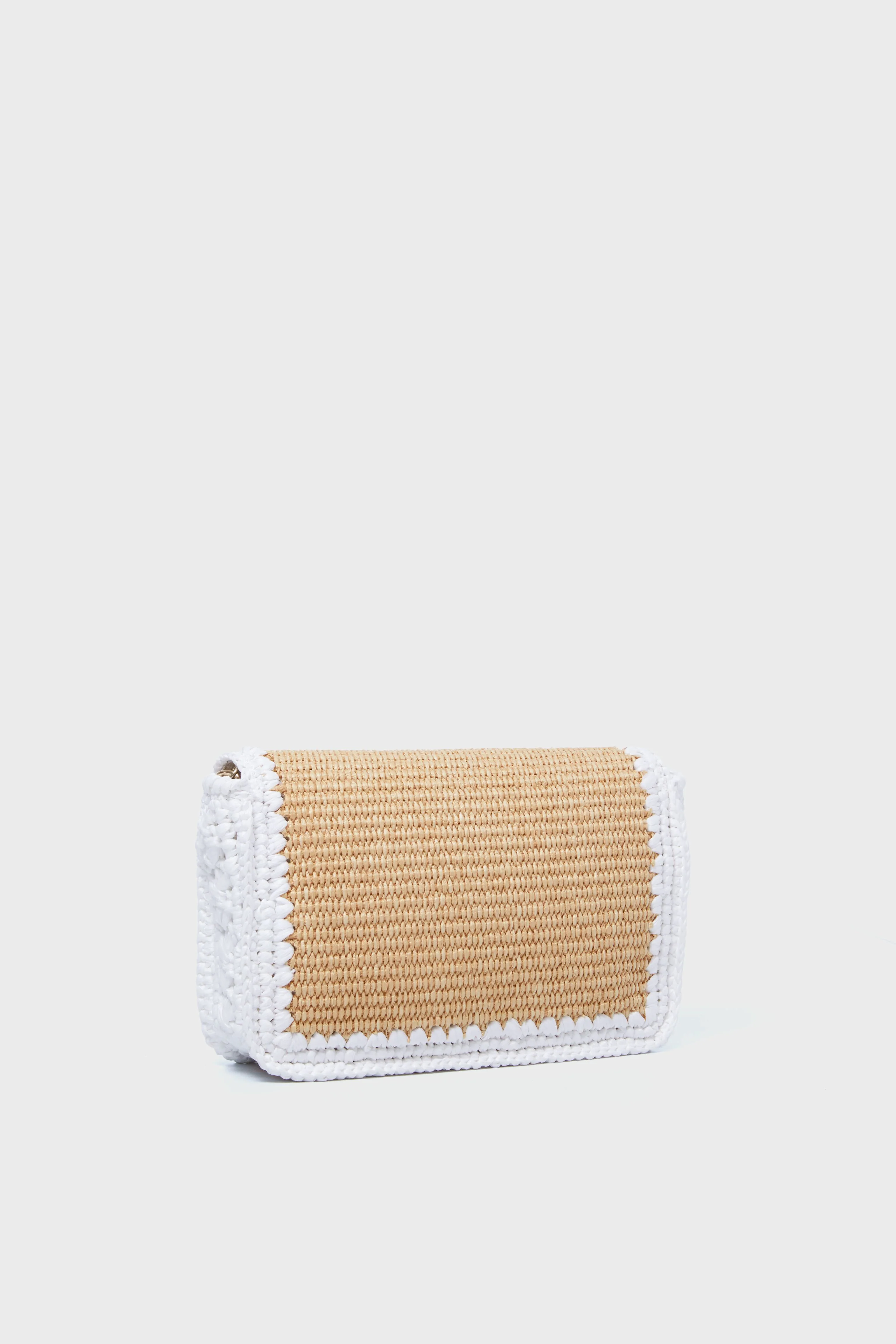 Natural and White Woven Crossbody - Image 5