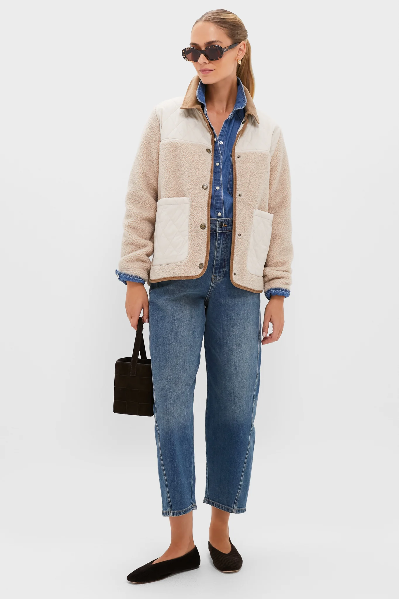 Natural Blanc Laurel Fleece Jacket - Image 7