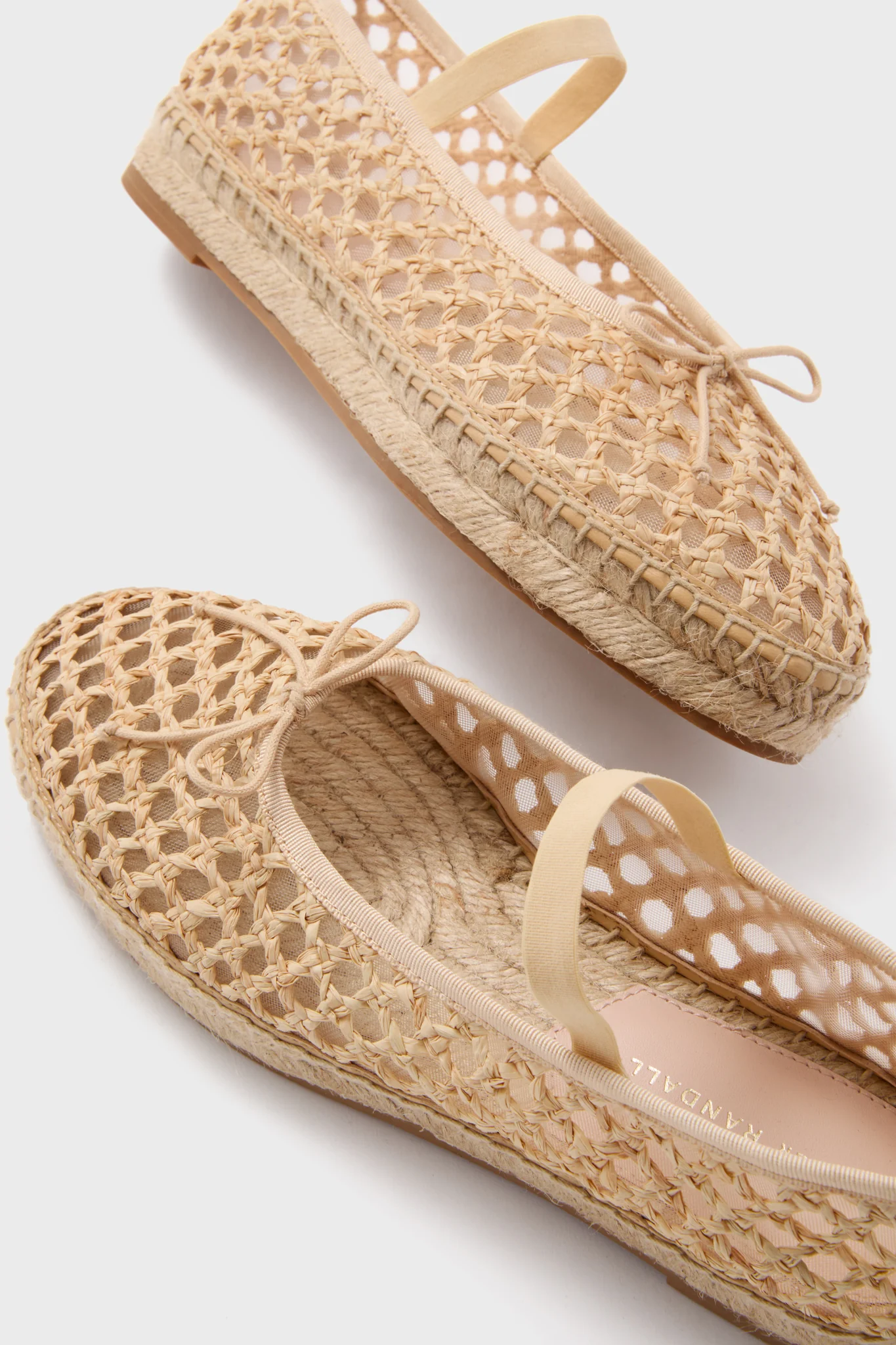 Natural Crochet Raffia Kayla Ballet Espadrilles - Image 6