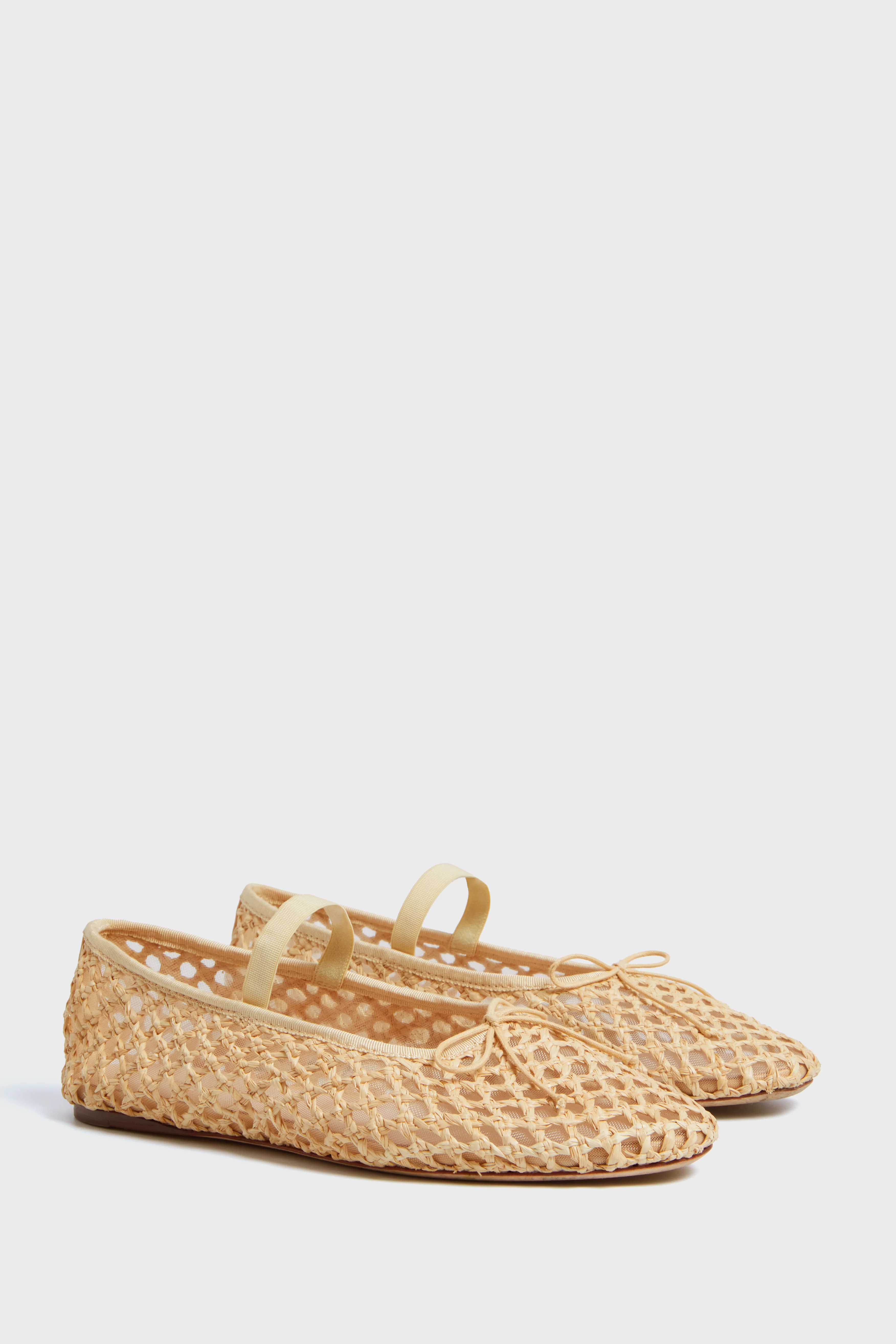 Natural Crochet Raffia Leonie Flats - Image 4