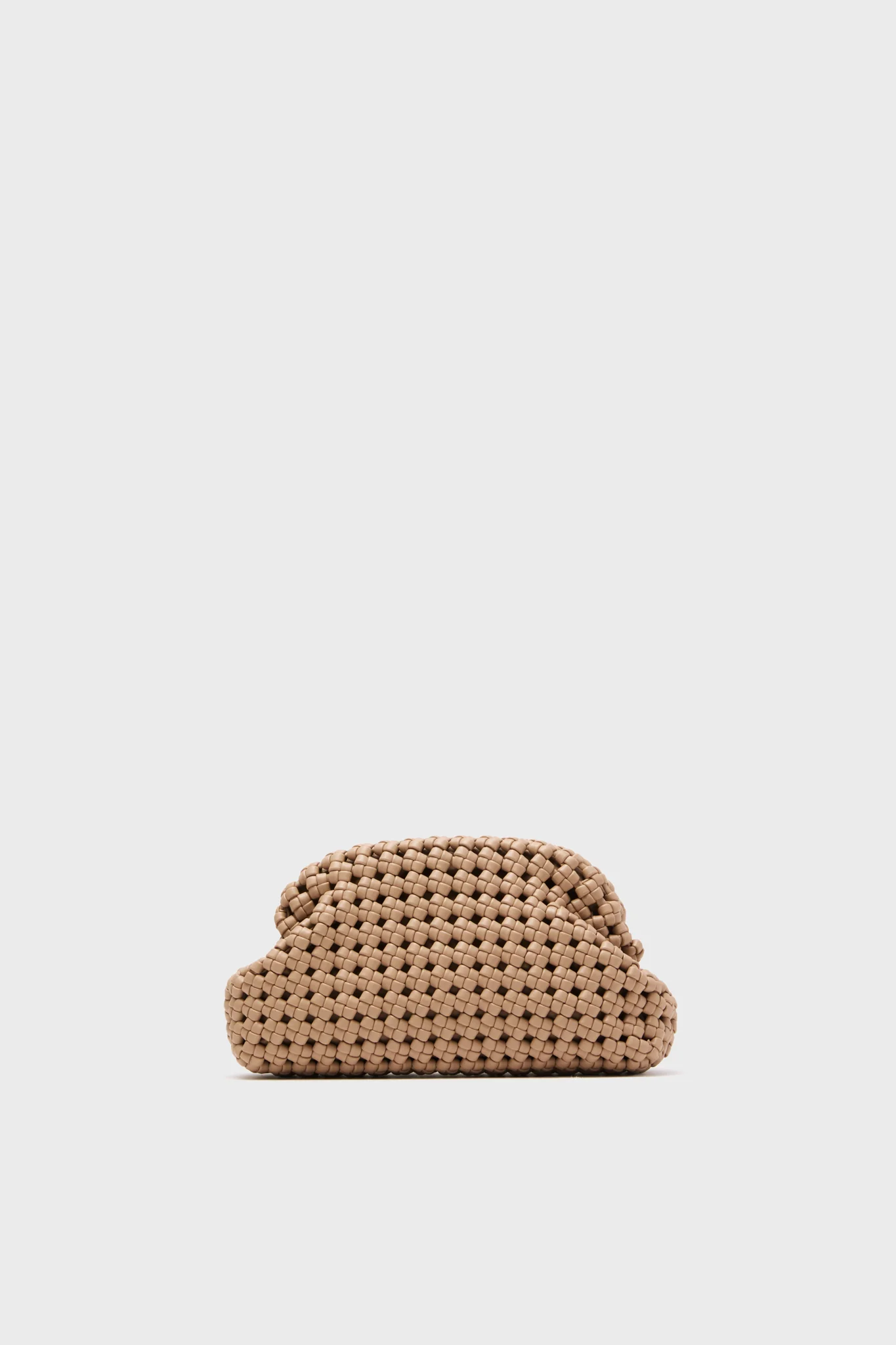 Natural Everly Handwoven Clutch