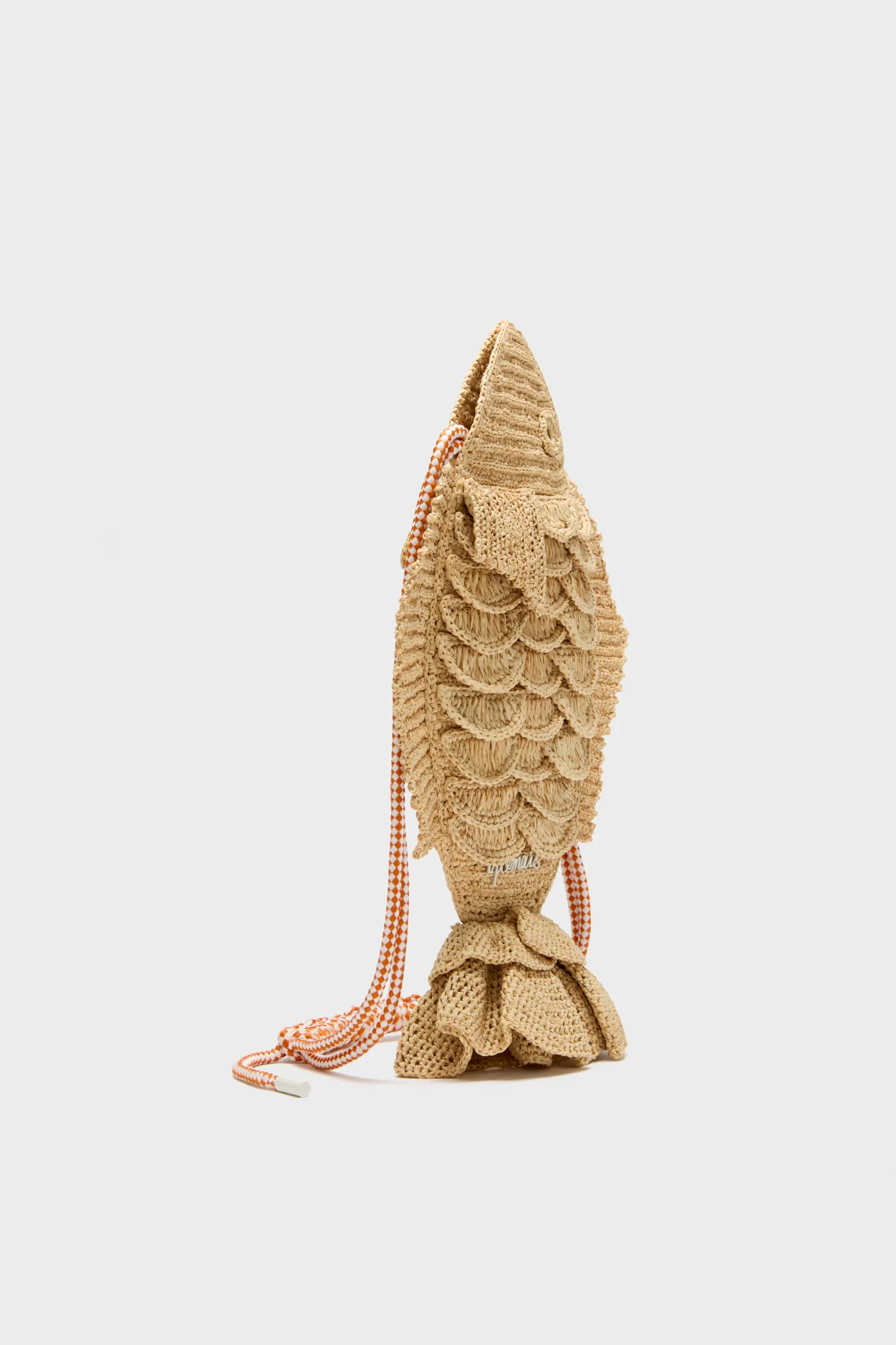 Natural Horizon Raffia Fish Crossbody - Image 4