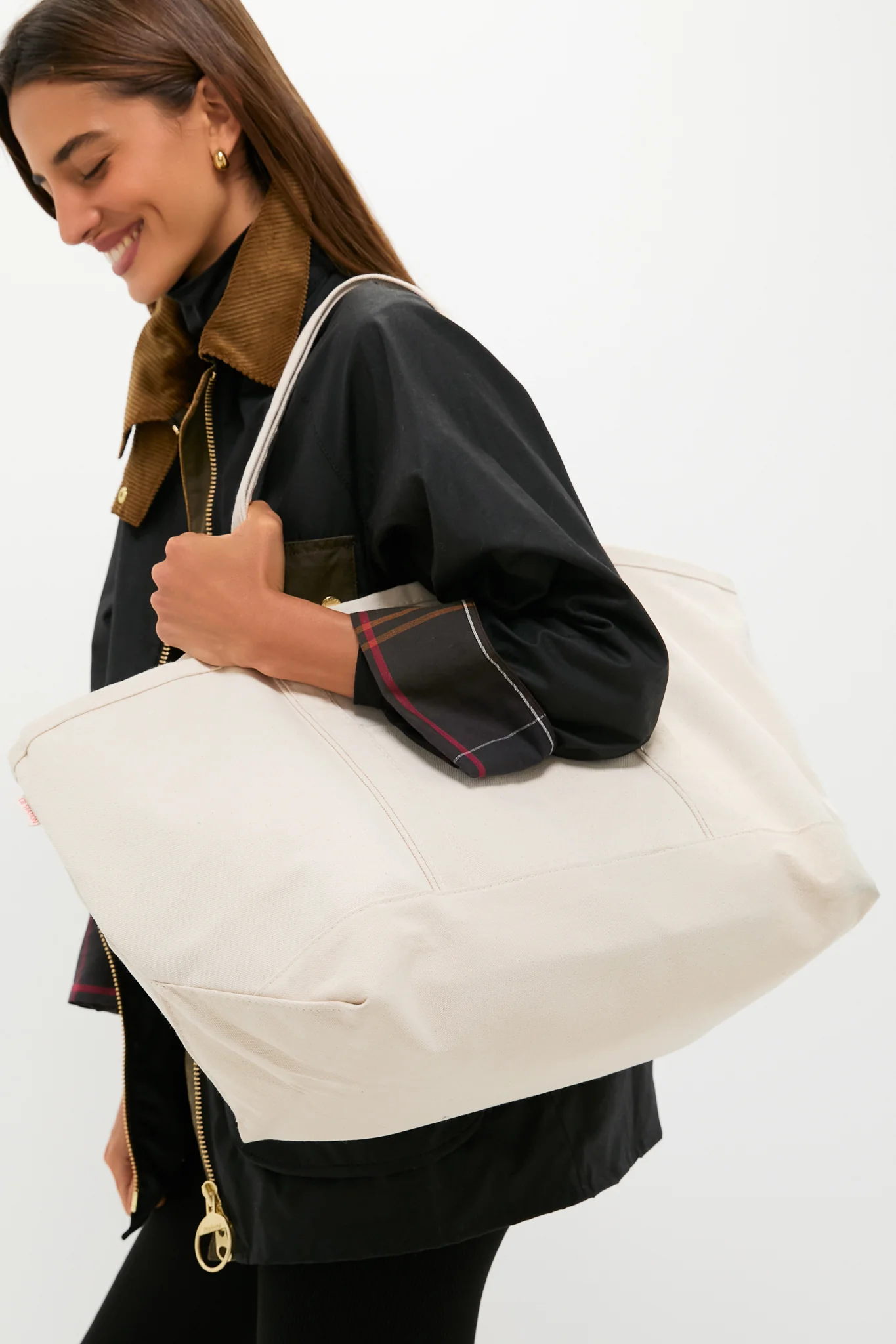 Natural Large Canvas Tote - Image 3
